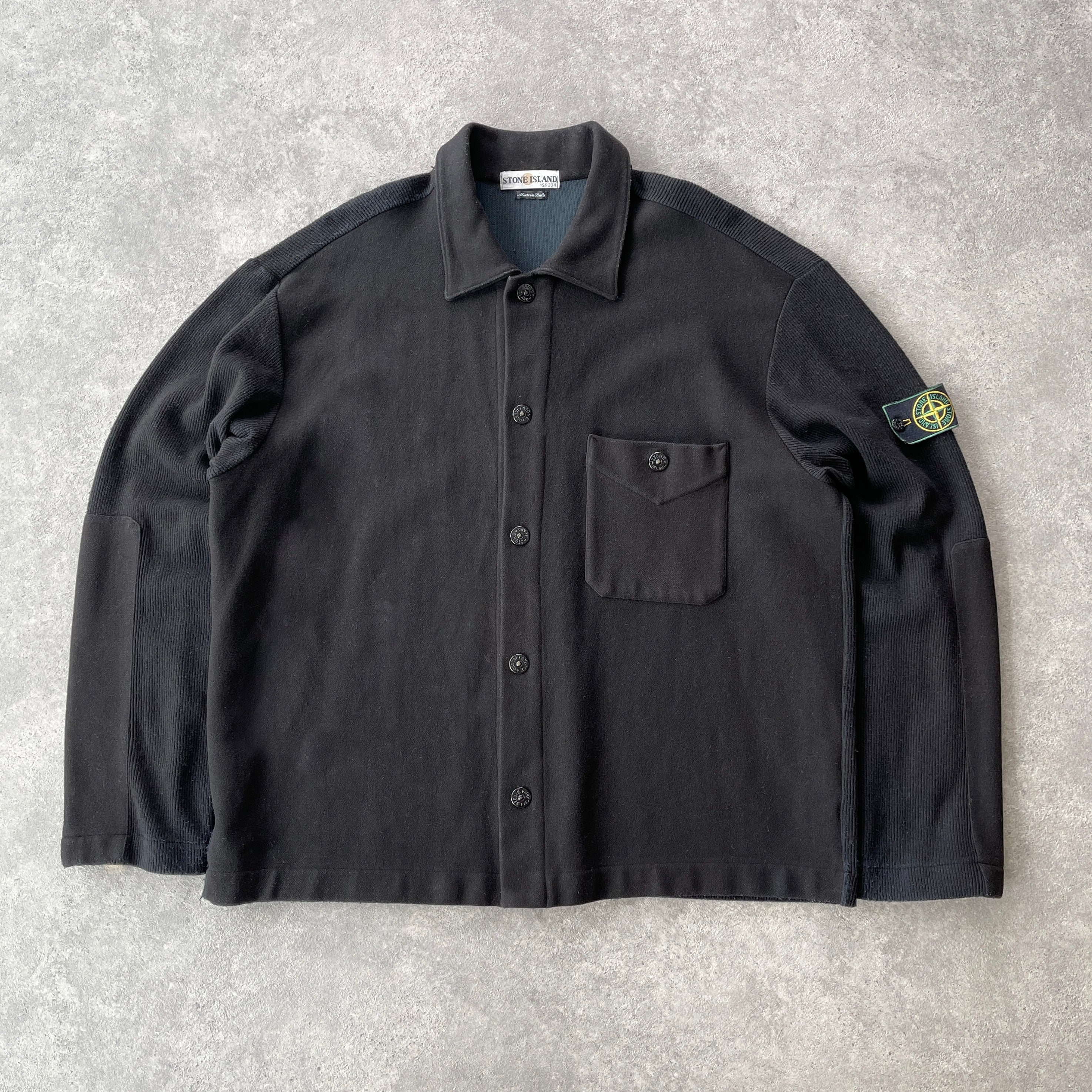 Stone Island RARE A/W 2000 buttom up wool overshirt (XL)
