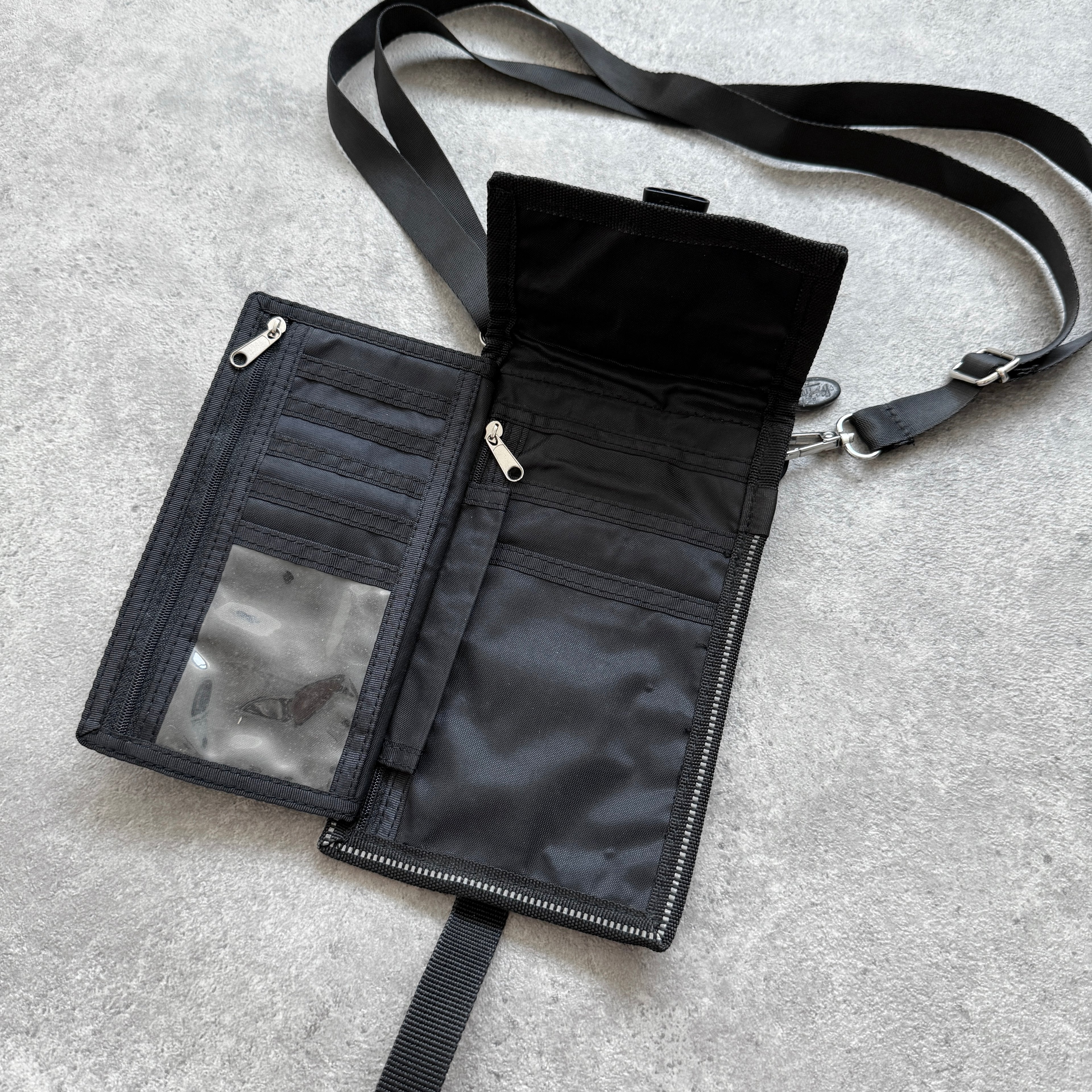 Stussy 1990s technical mesh pouch cross body bag (10”x6”)