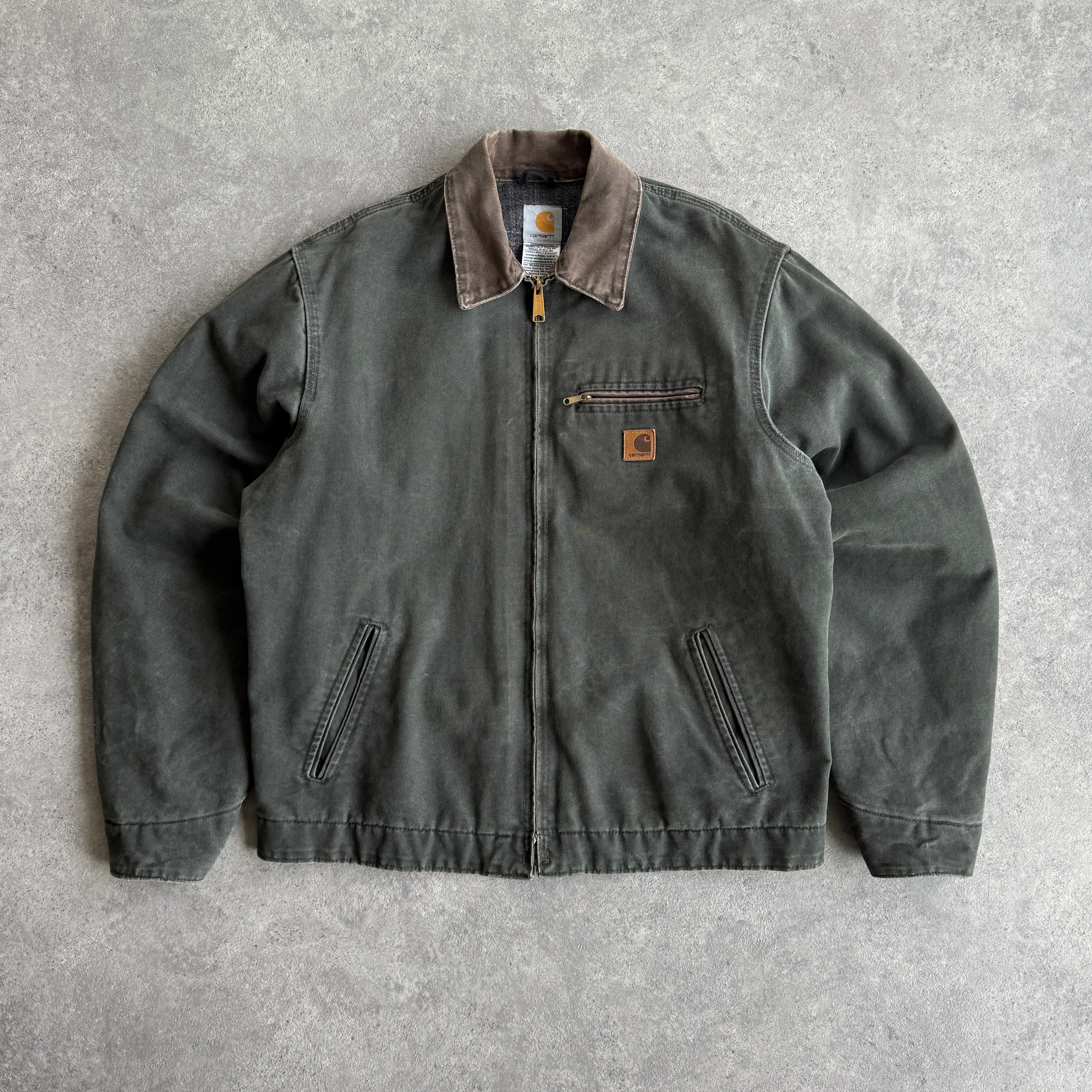 Carhartt RARE 2004 J97 MOS heavyweight blanket lined Detroit jacket (L)