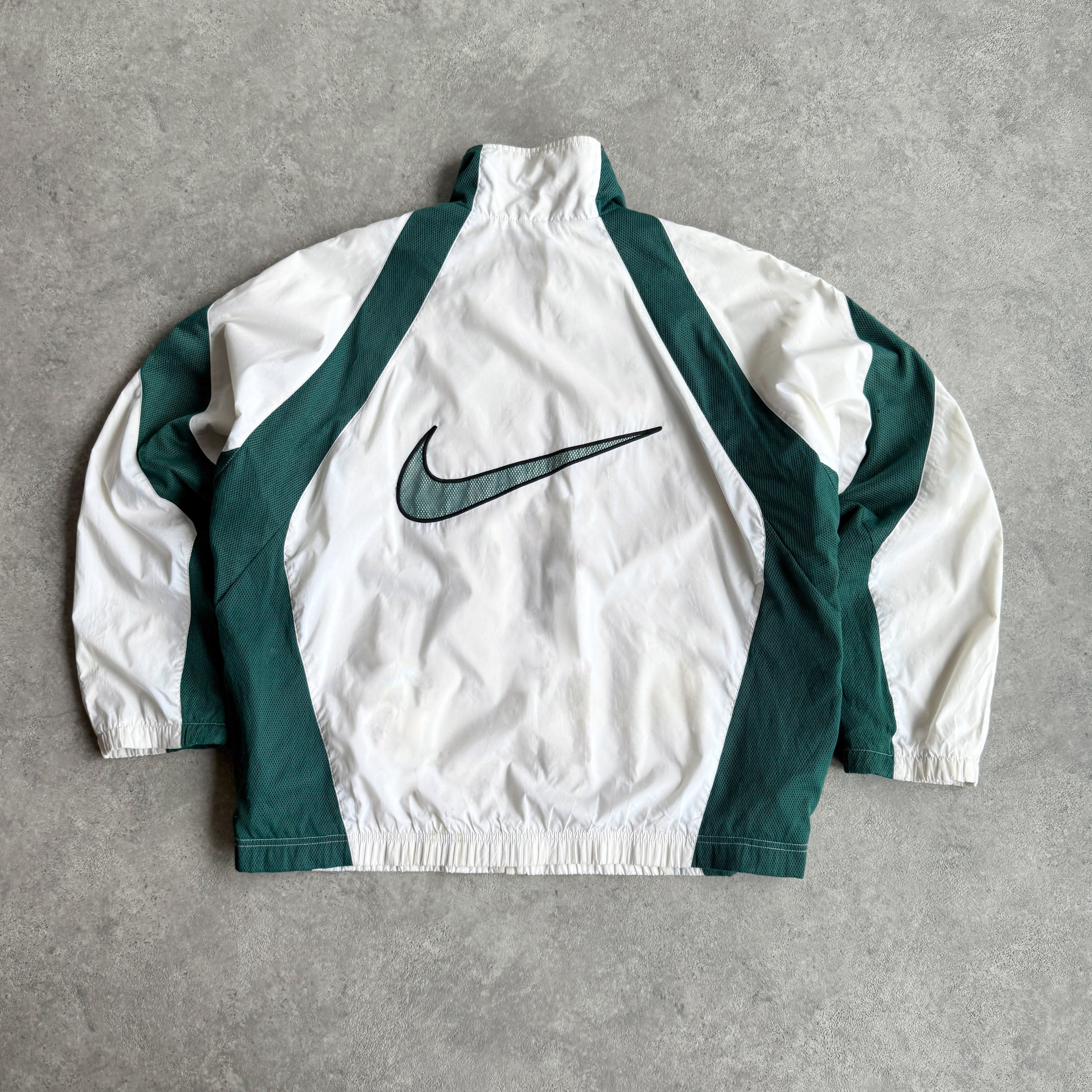 Nike Air 1990s lightweight embroidered swoosh shell jacket (XL)