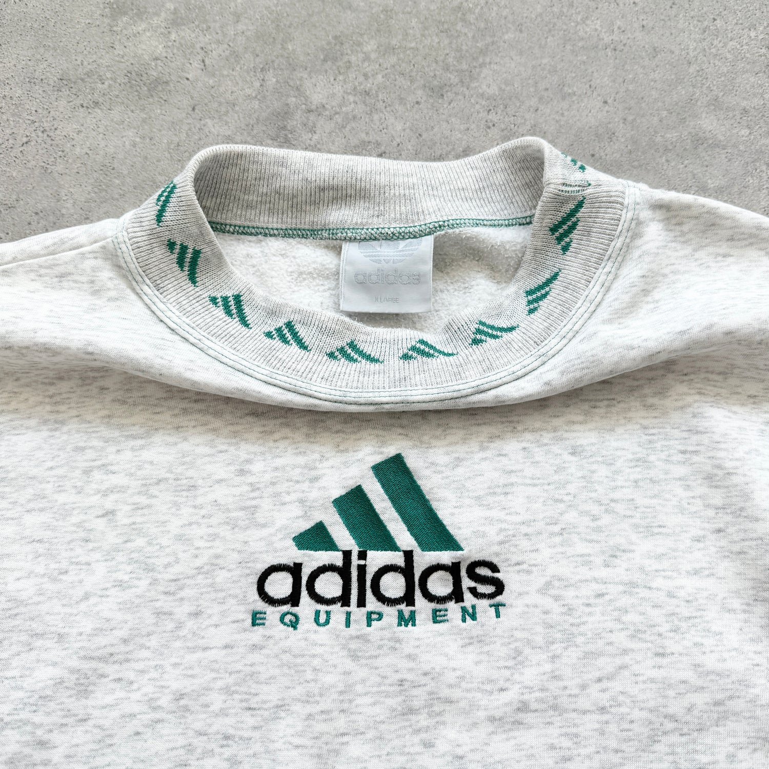 Adidas Equipment 1990s heavyweight embroidered sweatshirt (XL)