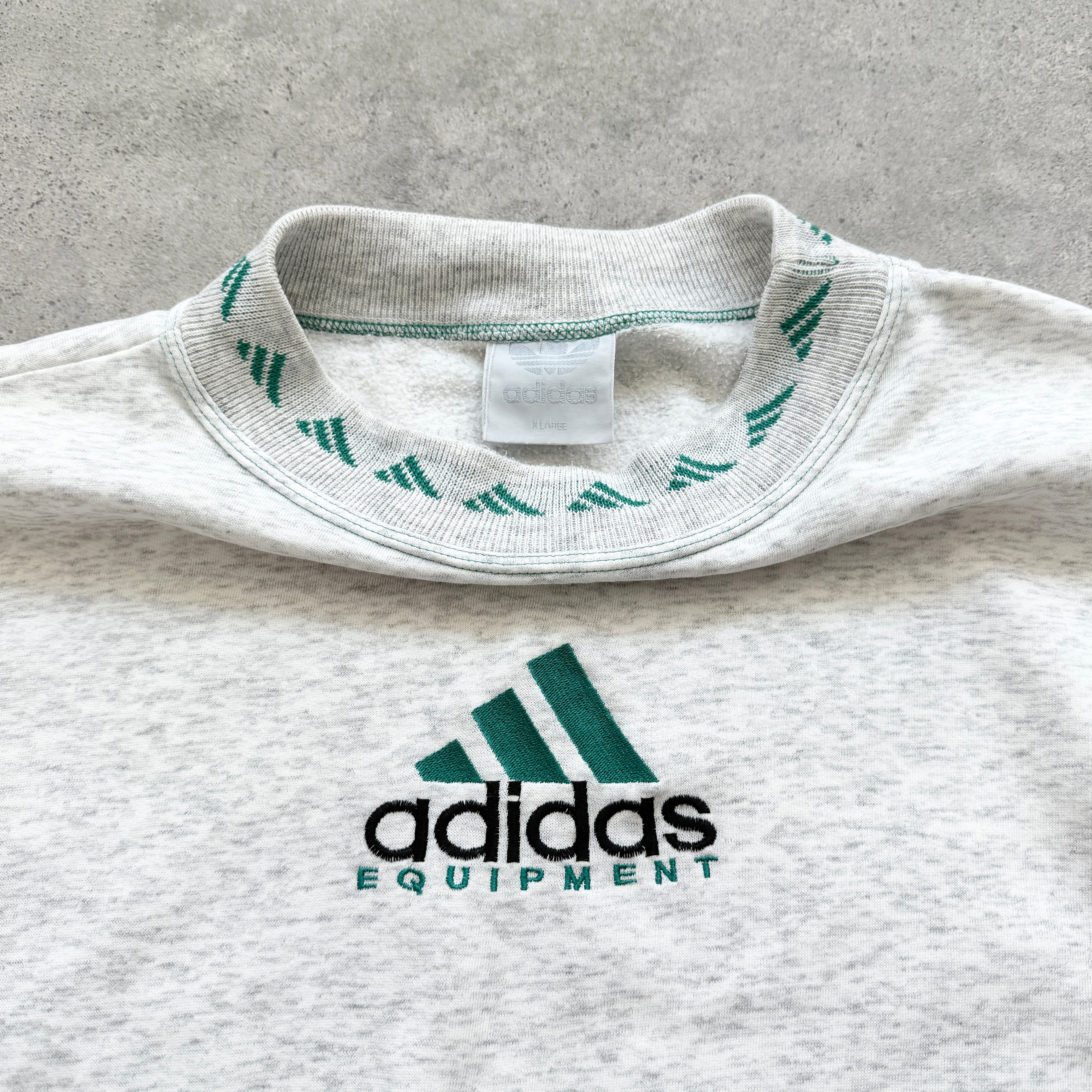 Adidas Equipment 1990s heavyweight embroidered sweatshirt (XL)