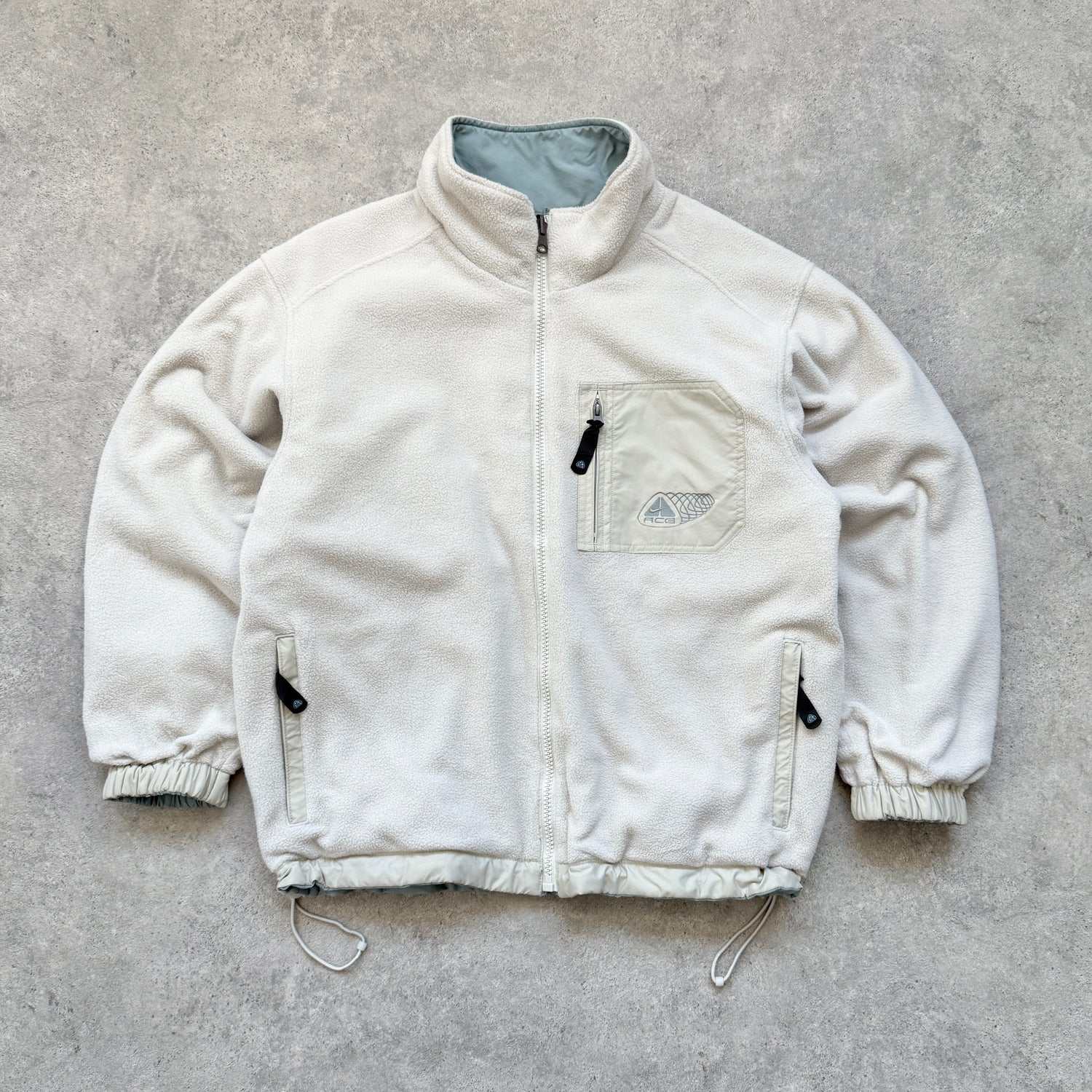 Nike ACG RARE 2000s reversible heavyweight Storm Clad fleece jacket (XL)