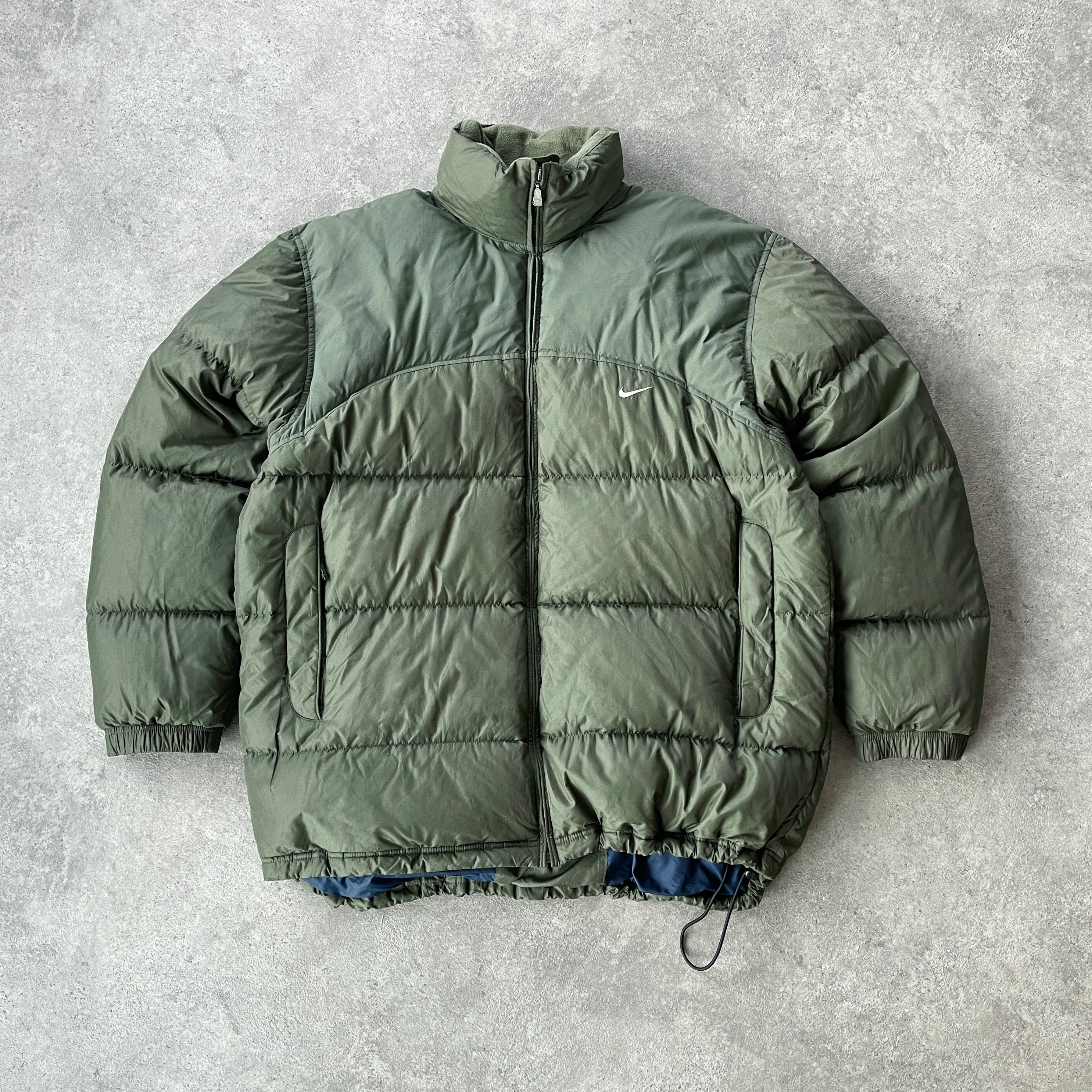 Nike 2000s heavyweight down fill technical puffer jacket (XL)