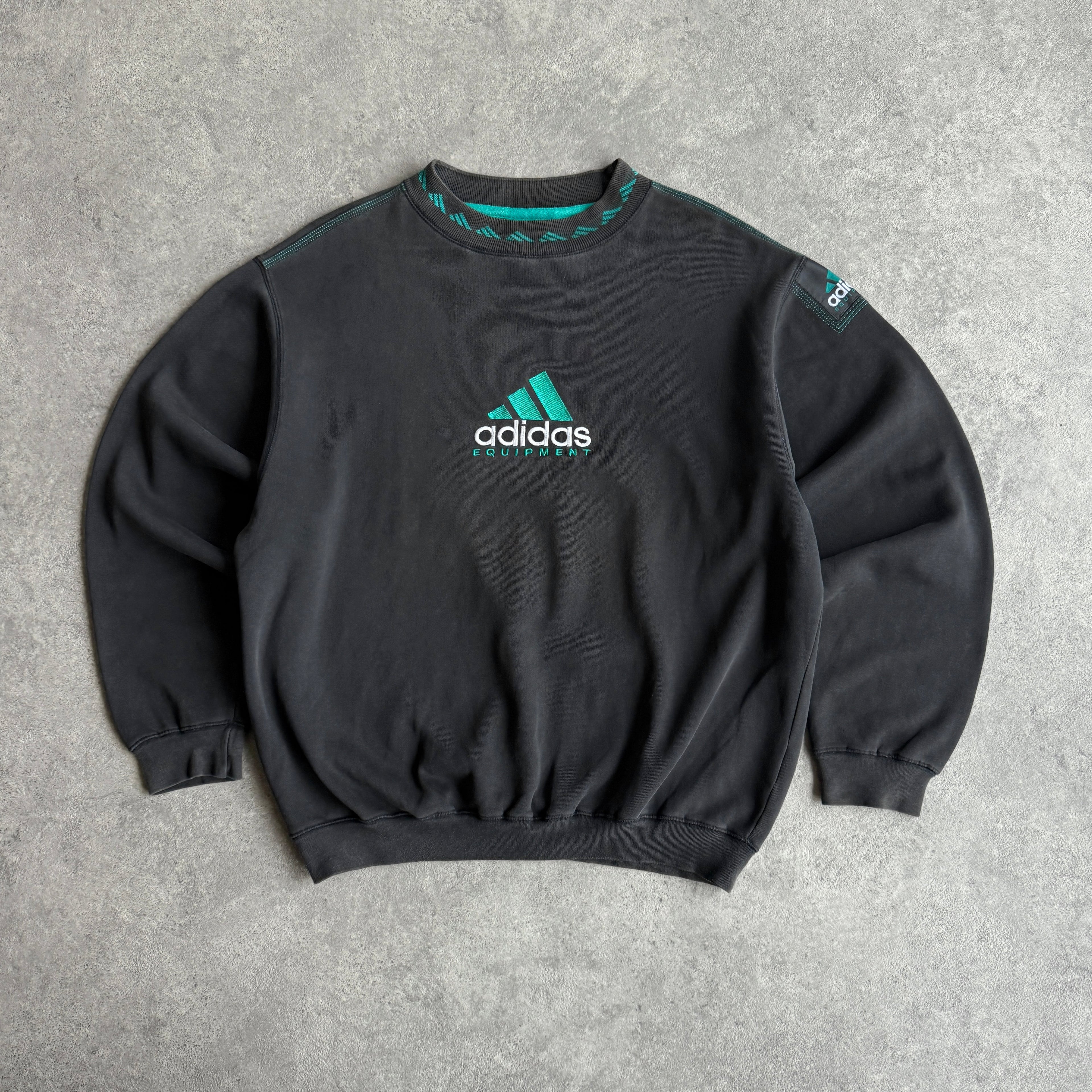 Adidas Equipment 1990s heavyweight embroidered sweatshirt (XL)