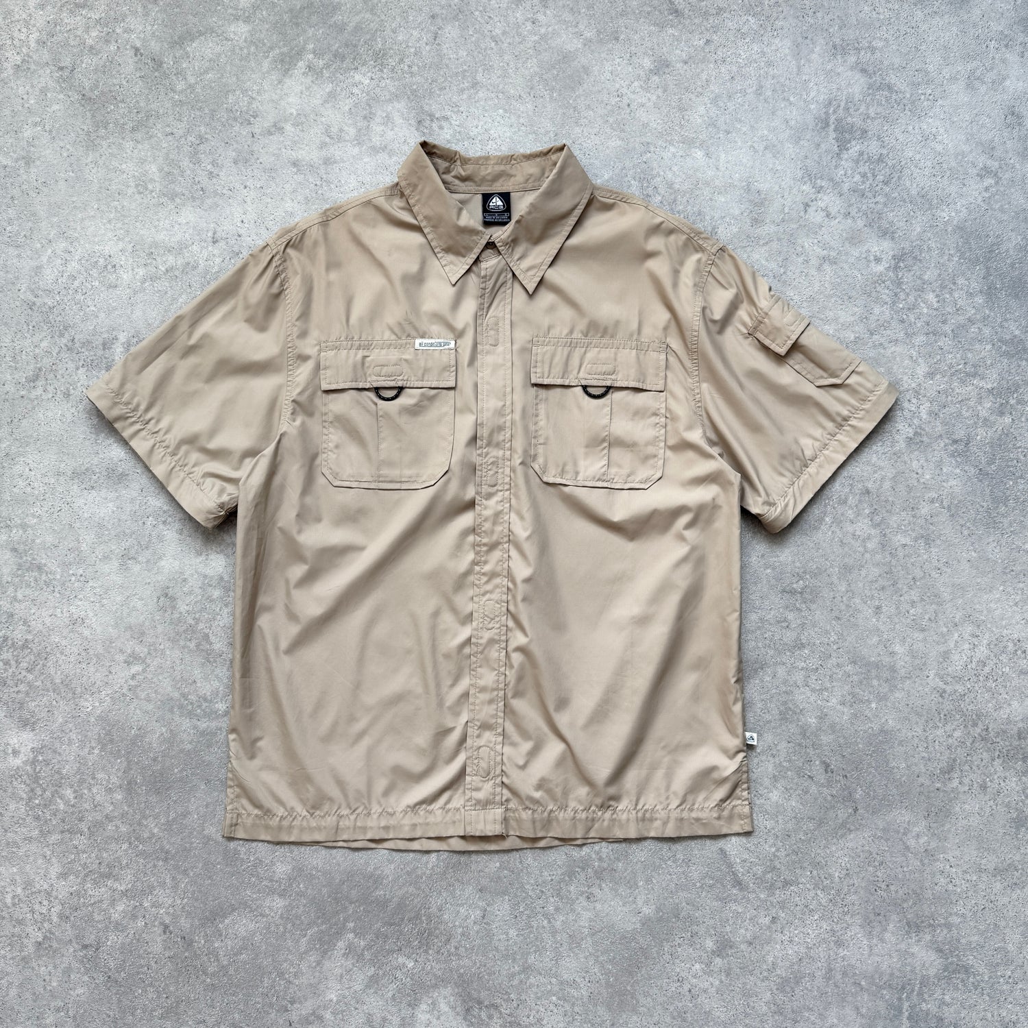 Nike ACG 2000s lightweight nylon convertible technical combat shirt (L)