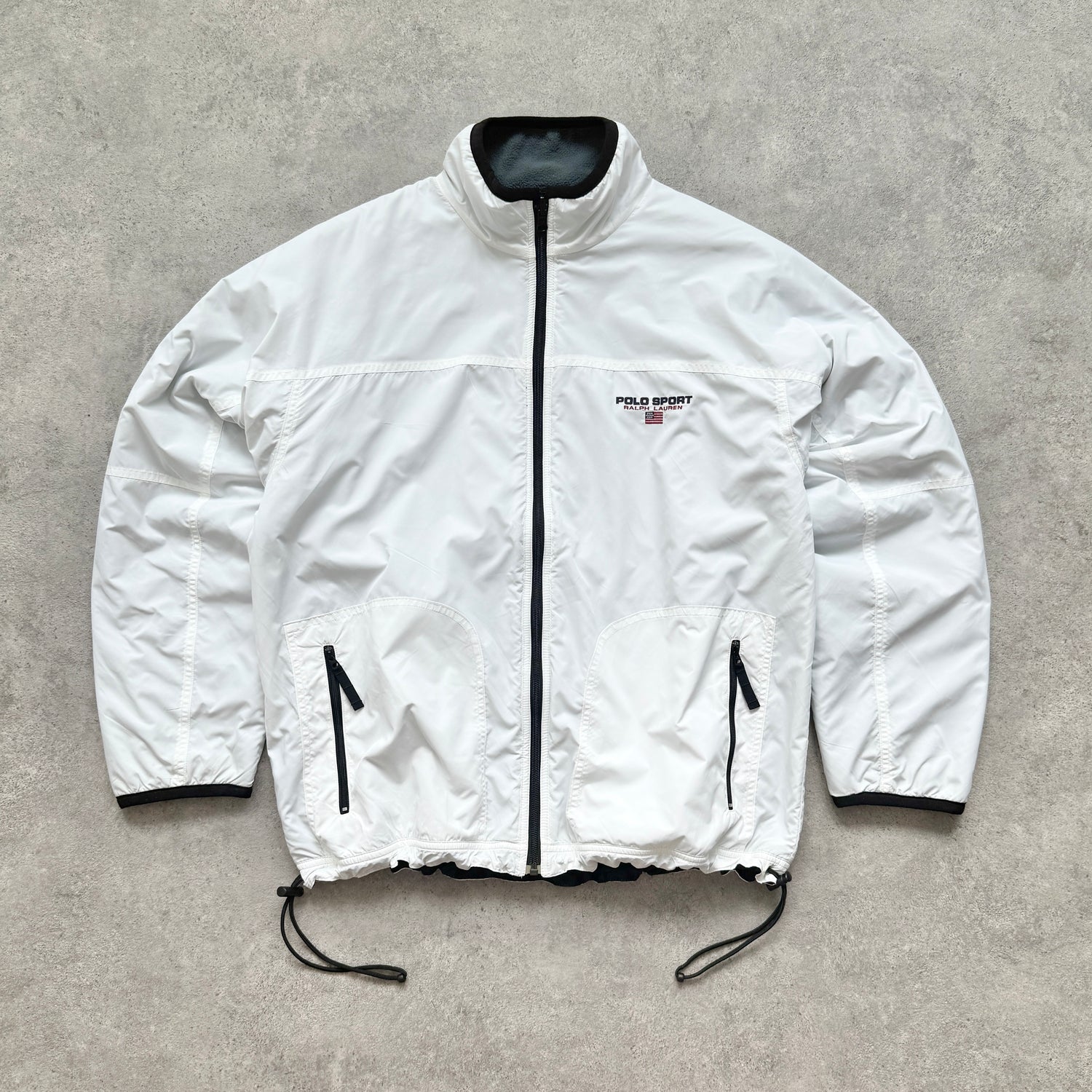 Polo Sport Ralph Lauren 1990s reversible polartec fleece jacket (L)