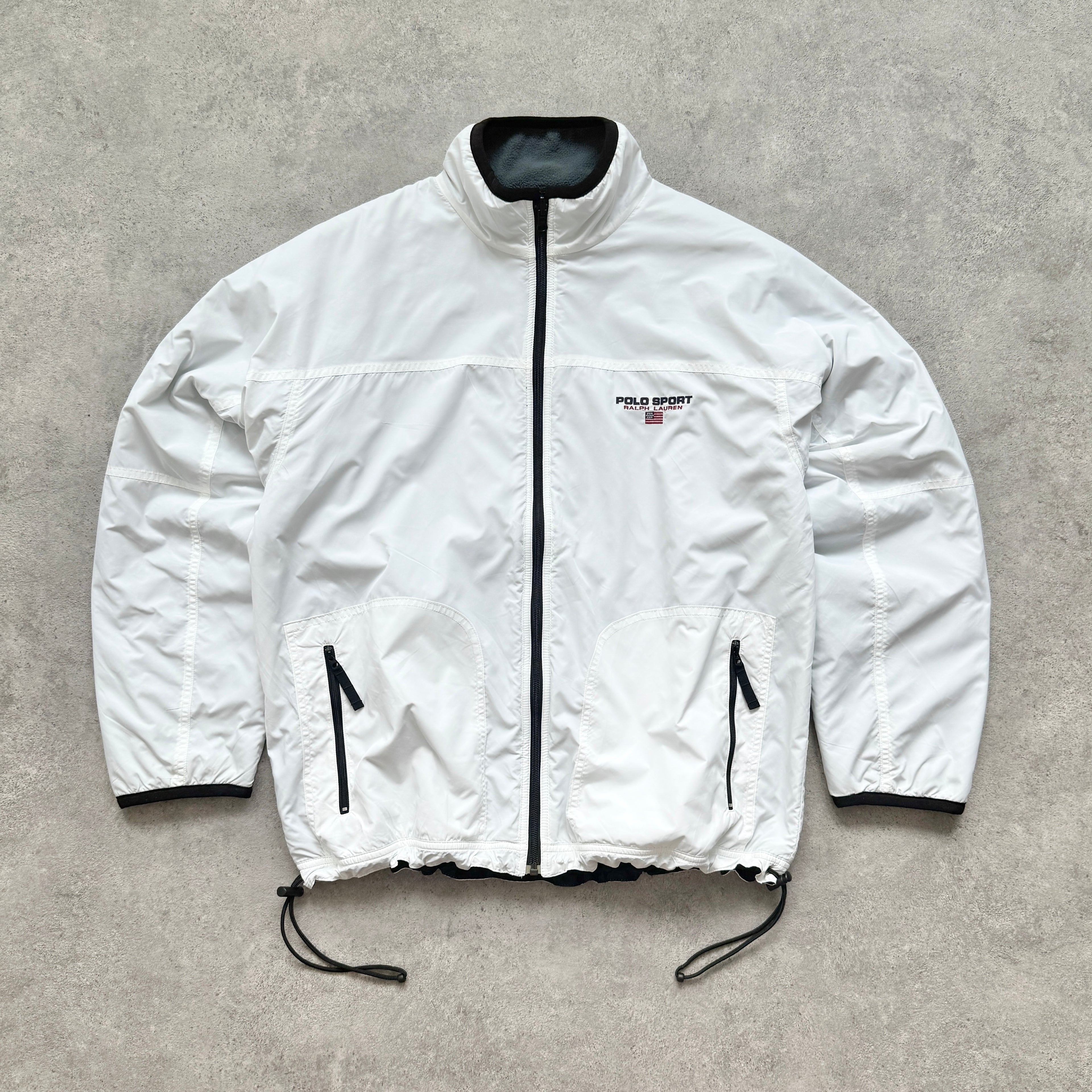 Polo Sport Ralph Lauren 1990s reversible polartec fleece jacket (L)