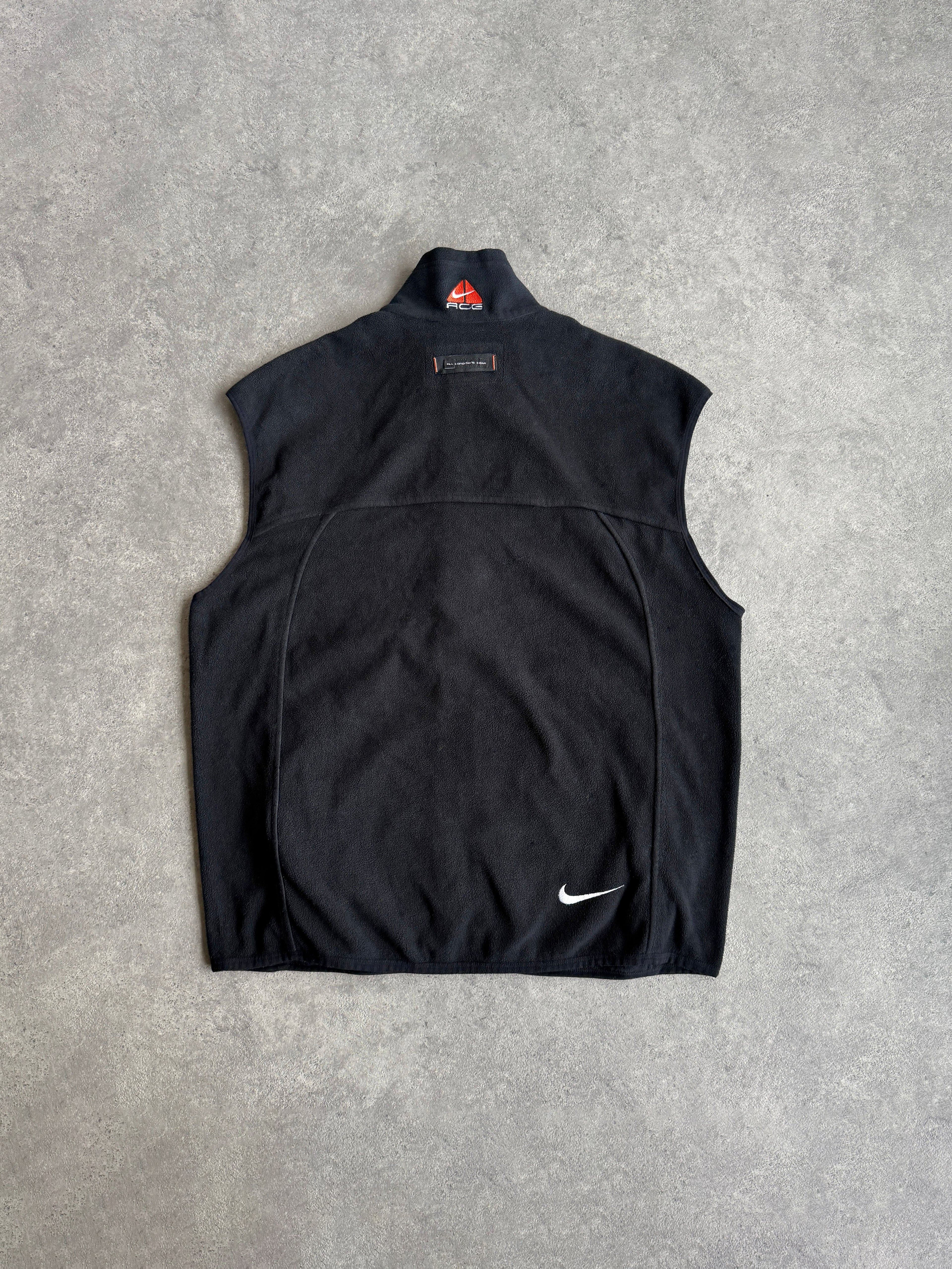 nike acg 1990s technical fleece vest jacket (xl)