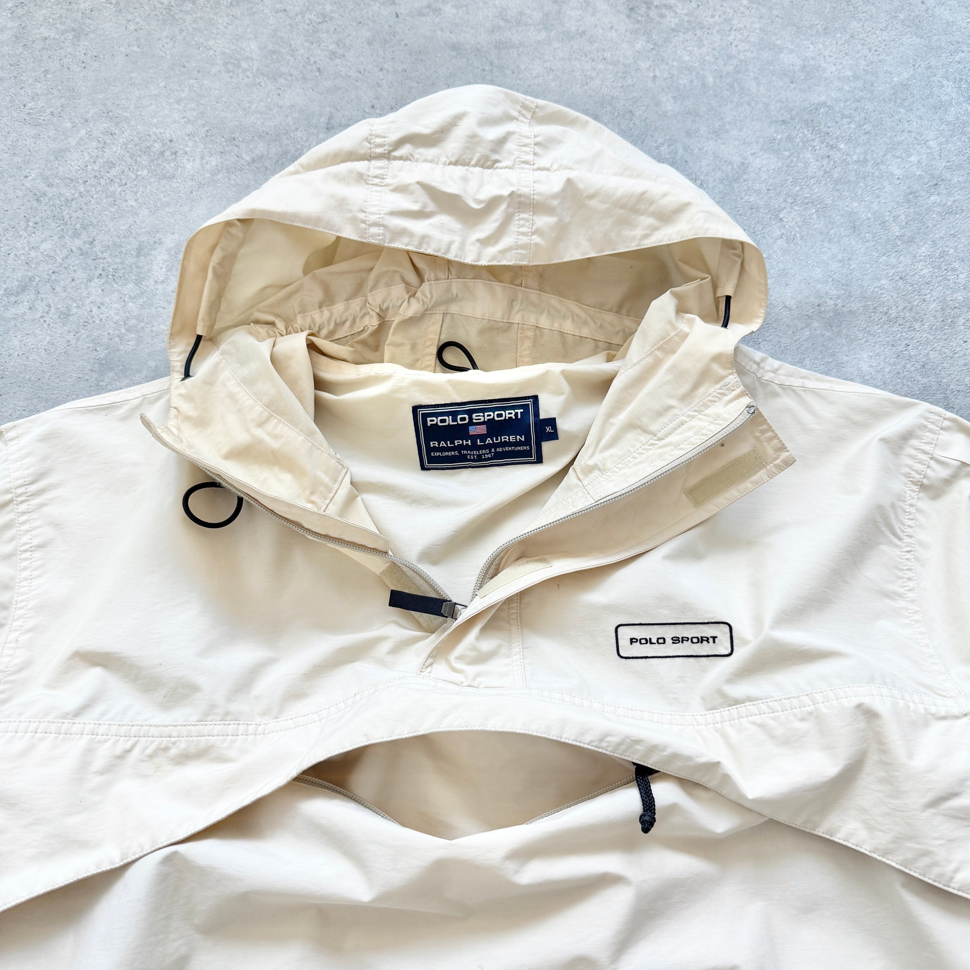 Polo Sport Ralph Lauren 1990s 1/4 zip technical shell jacket (XL)