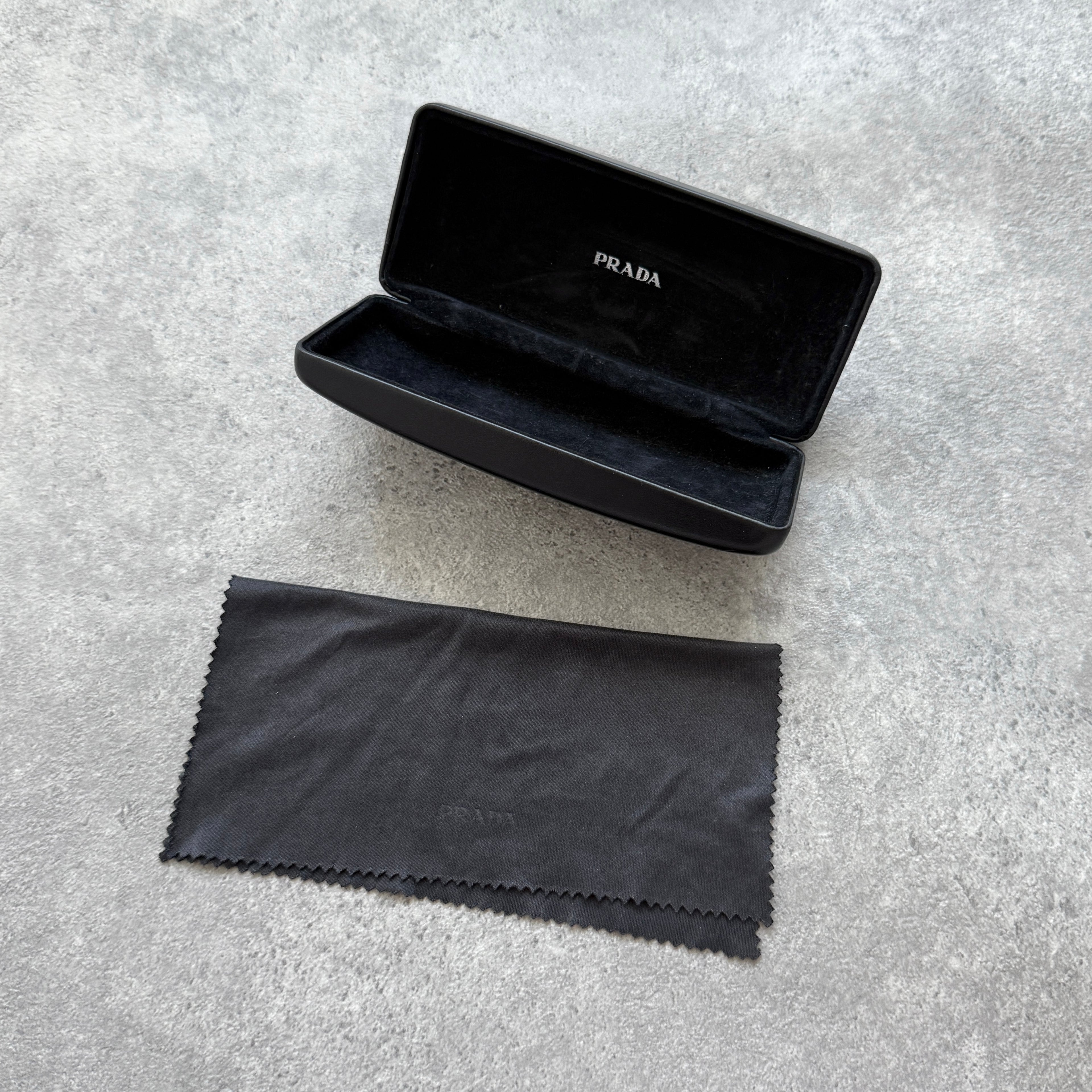 Prada 2000’s chrome/clear frame sunglasses