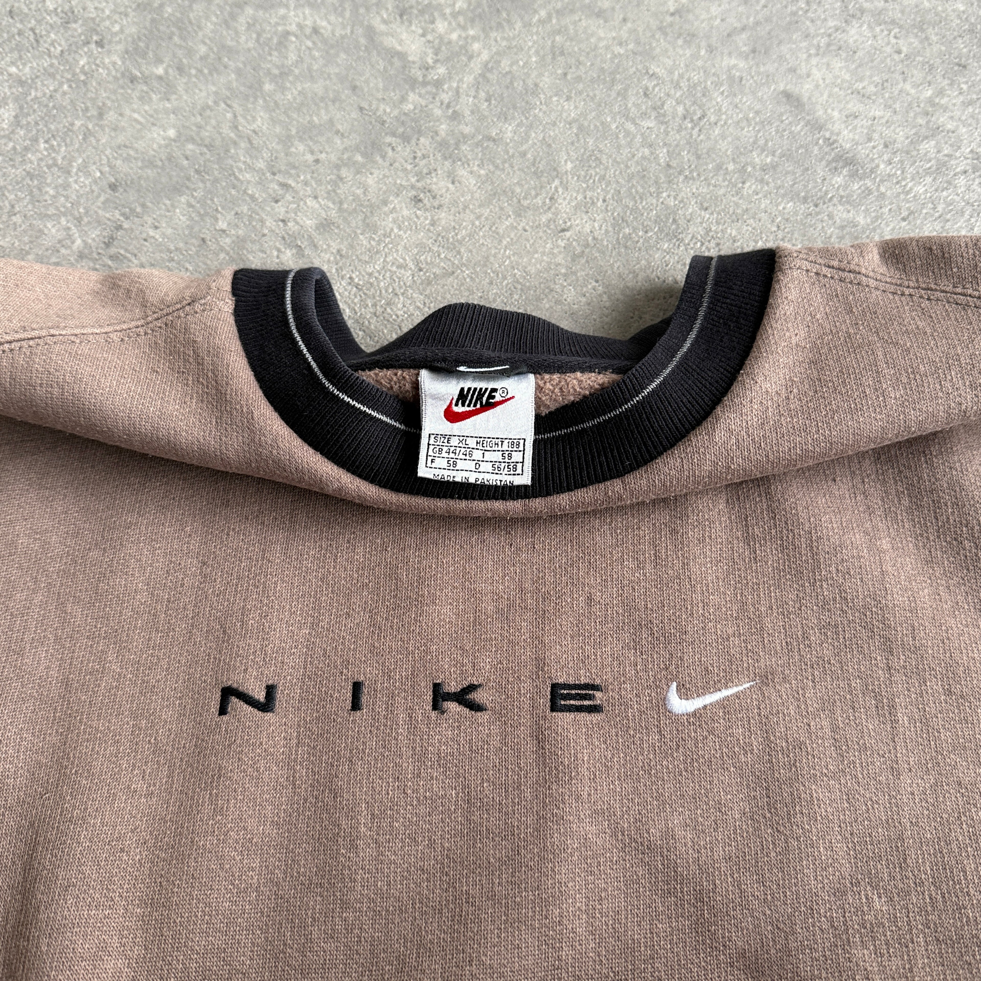 Nike 1990s heavyweight embroidered sweatshirt (XL)