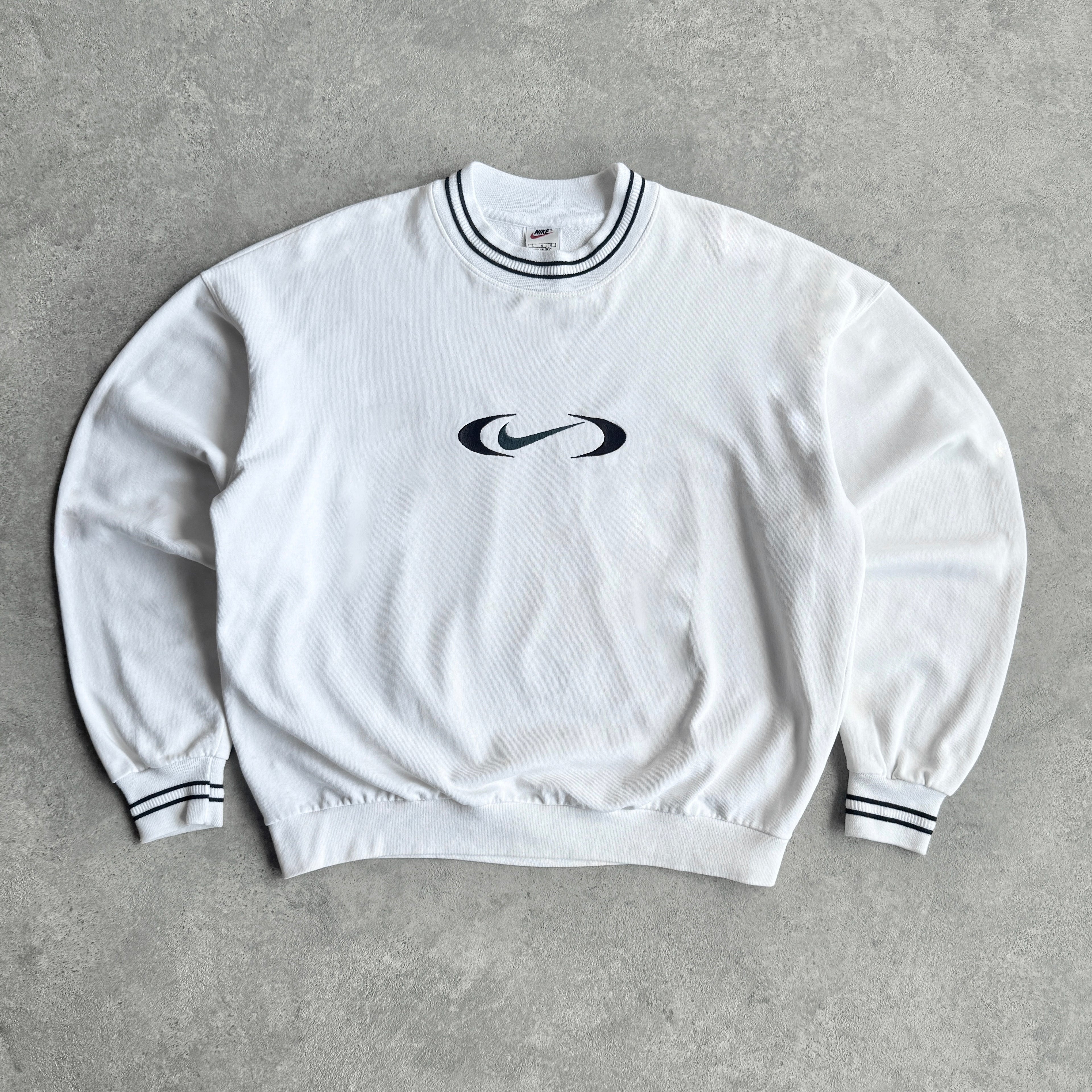 Nike 1990s heavyweight embroidered sweatshirt (L)