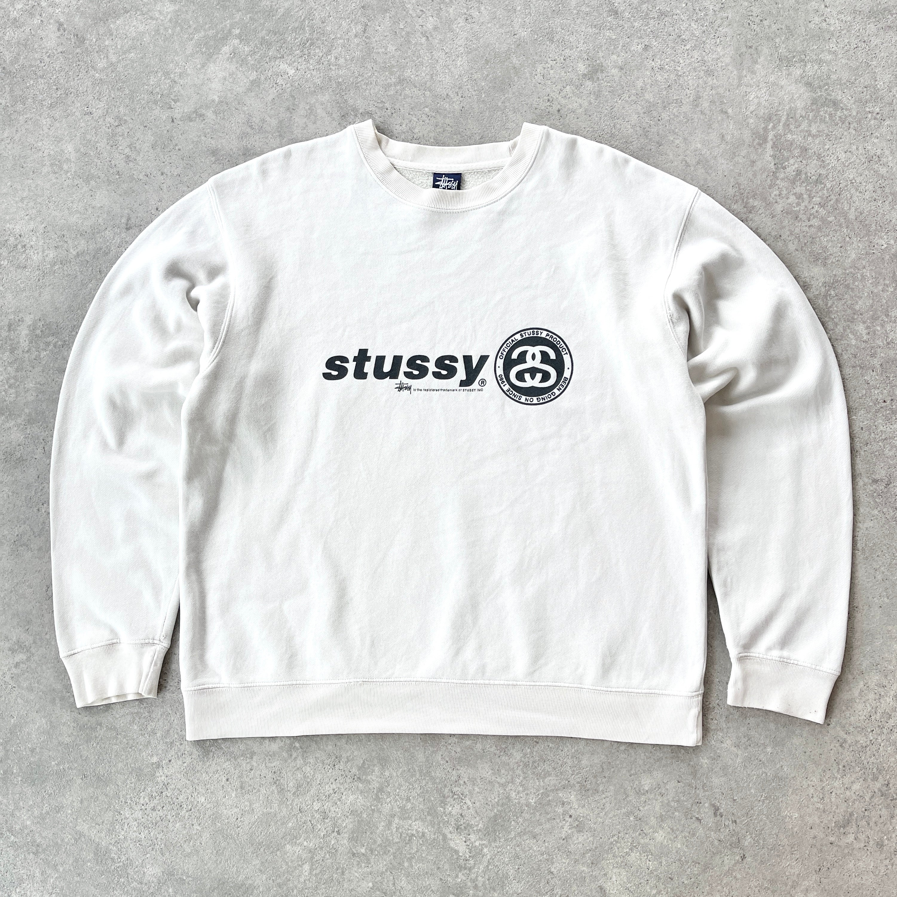 Stussy RARE 1990s heavyweight spellout sweatshirt (M)