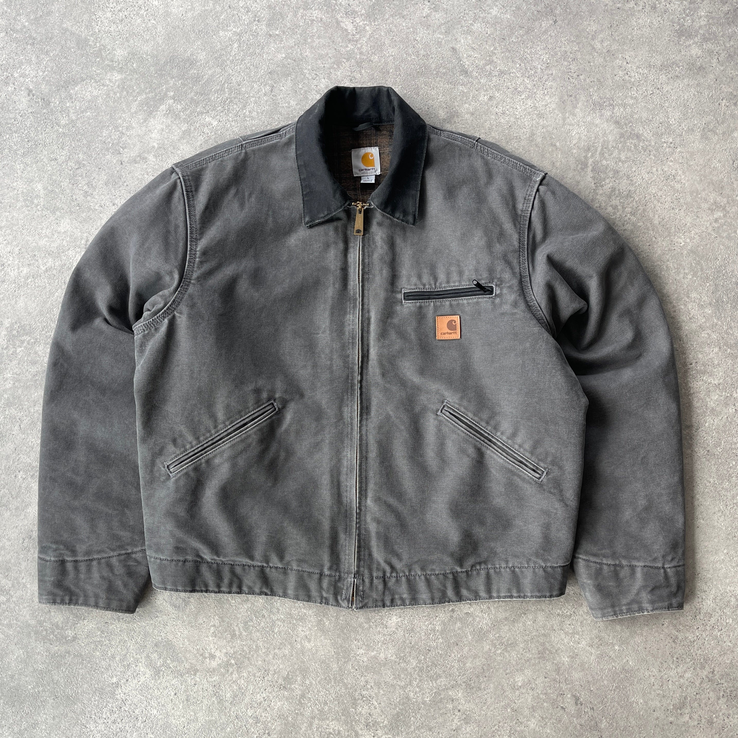 Carhartt 2014 J97 GVL heavyweight blanket lined Detroit jacket (L)