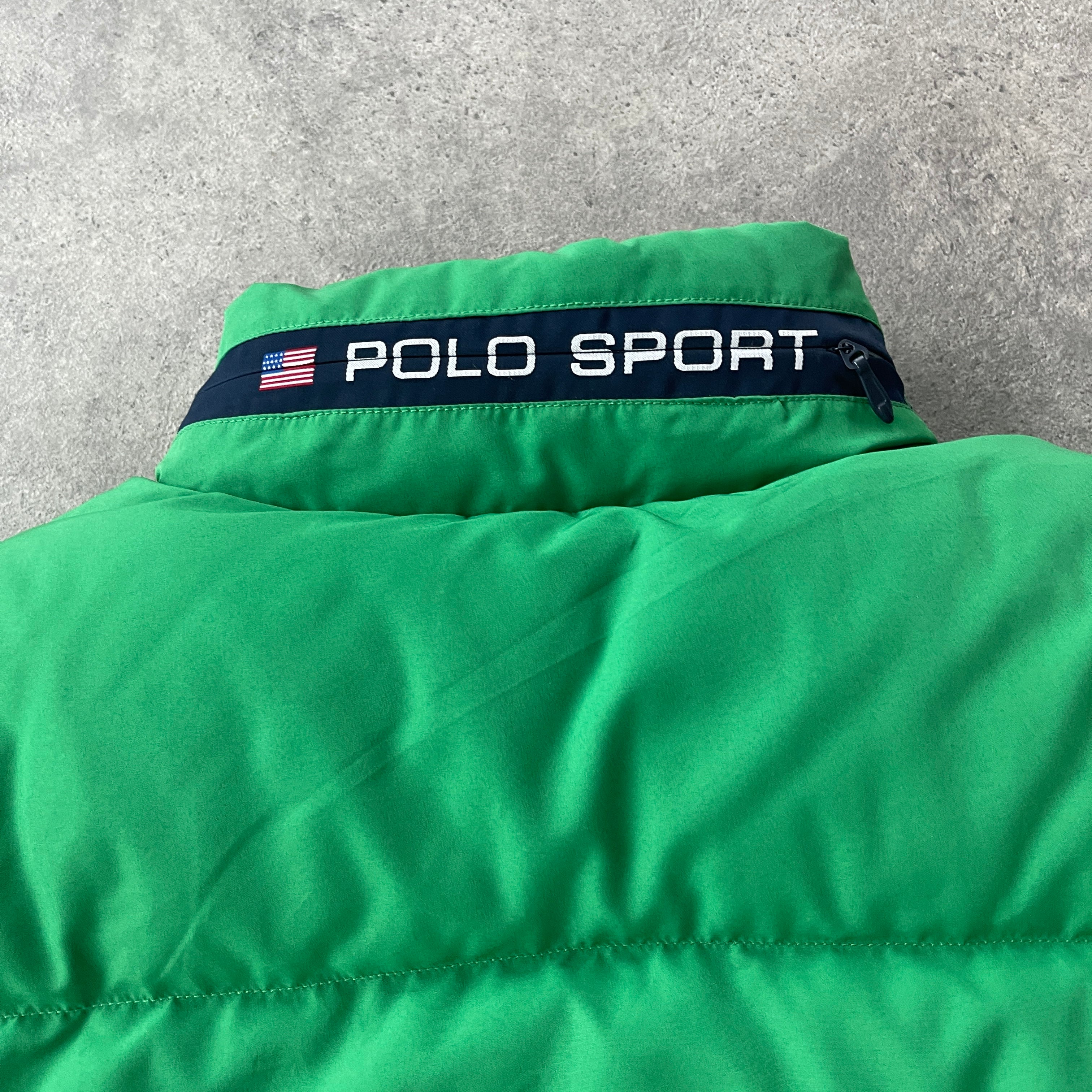 Polo Sport Ralph Lauren 1990s technical fleece lined puffer jacket (L)