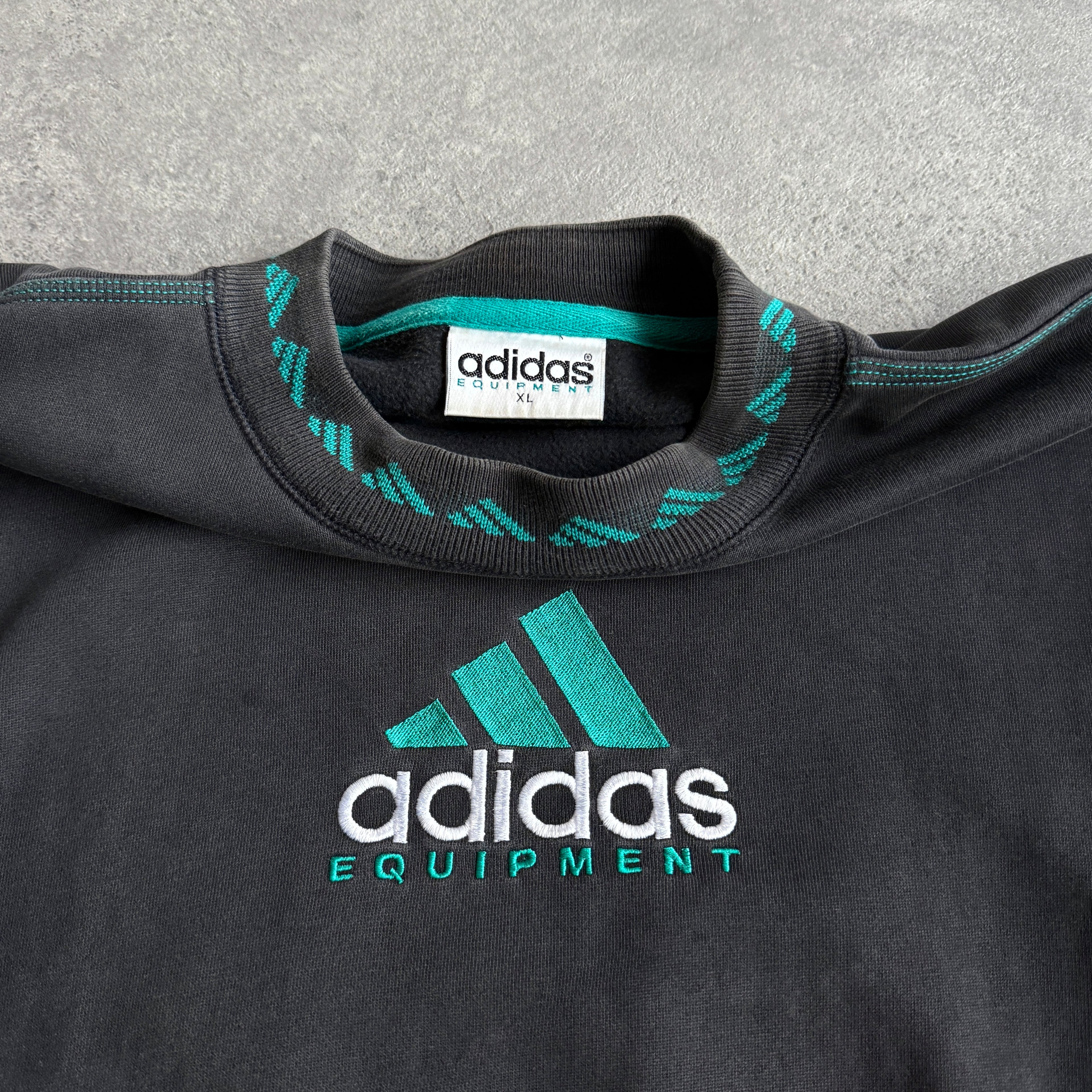 Adidas Equipment 1990s heavyweight embroidered sweatshirt (XL)