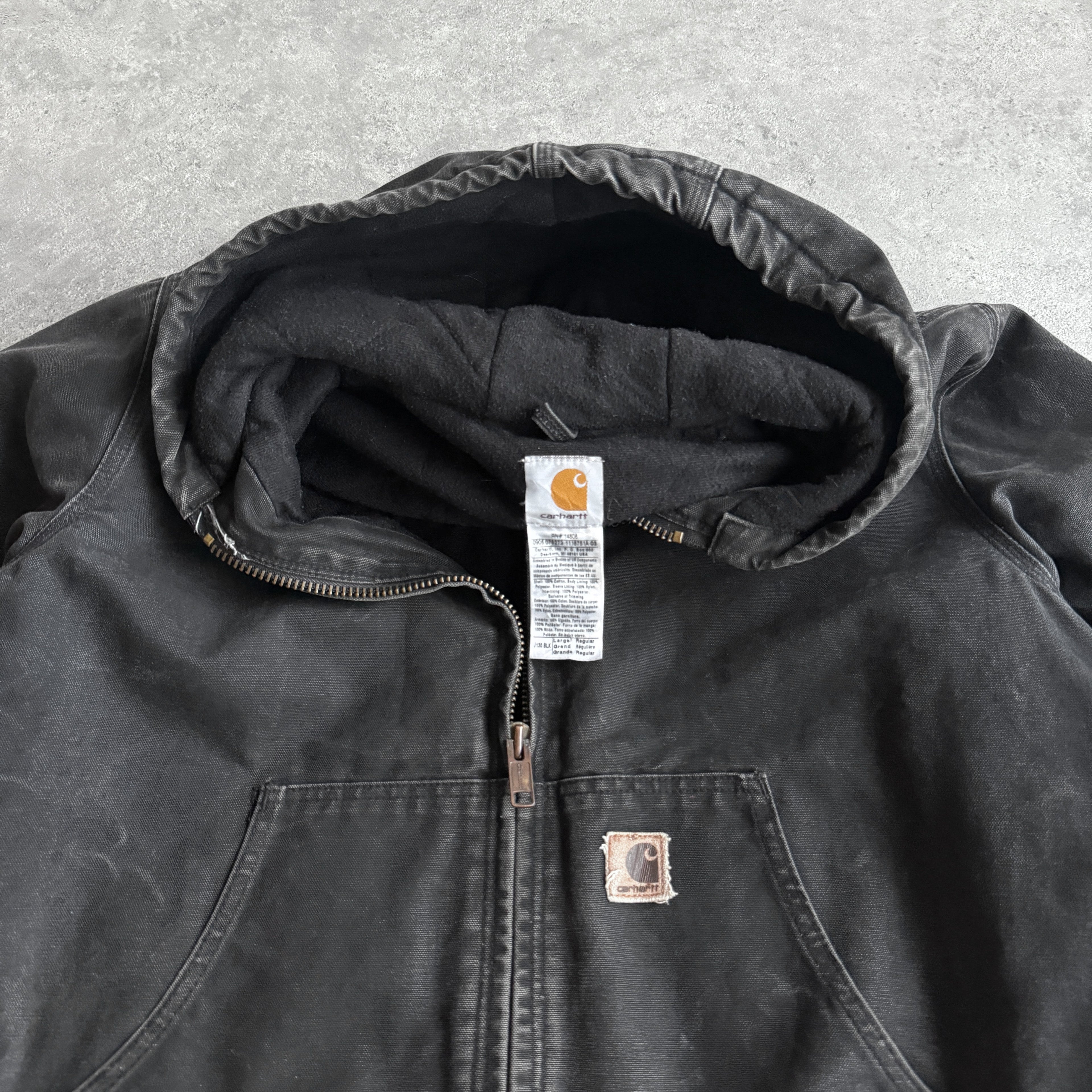 Carhartt 2005 J130 BLK blanket lined active jacket (L)