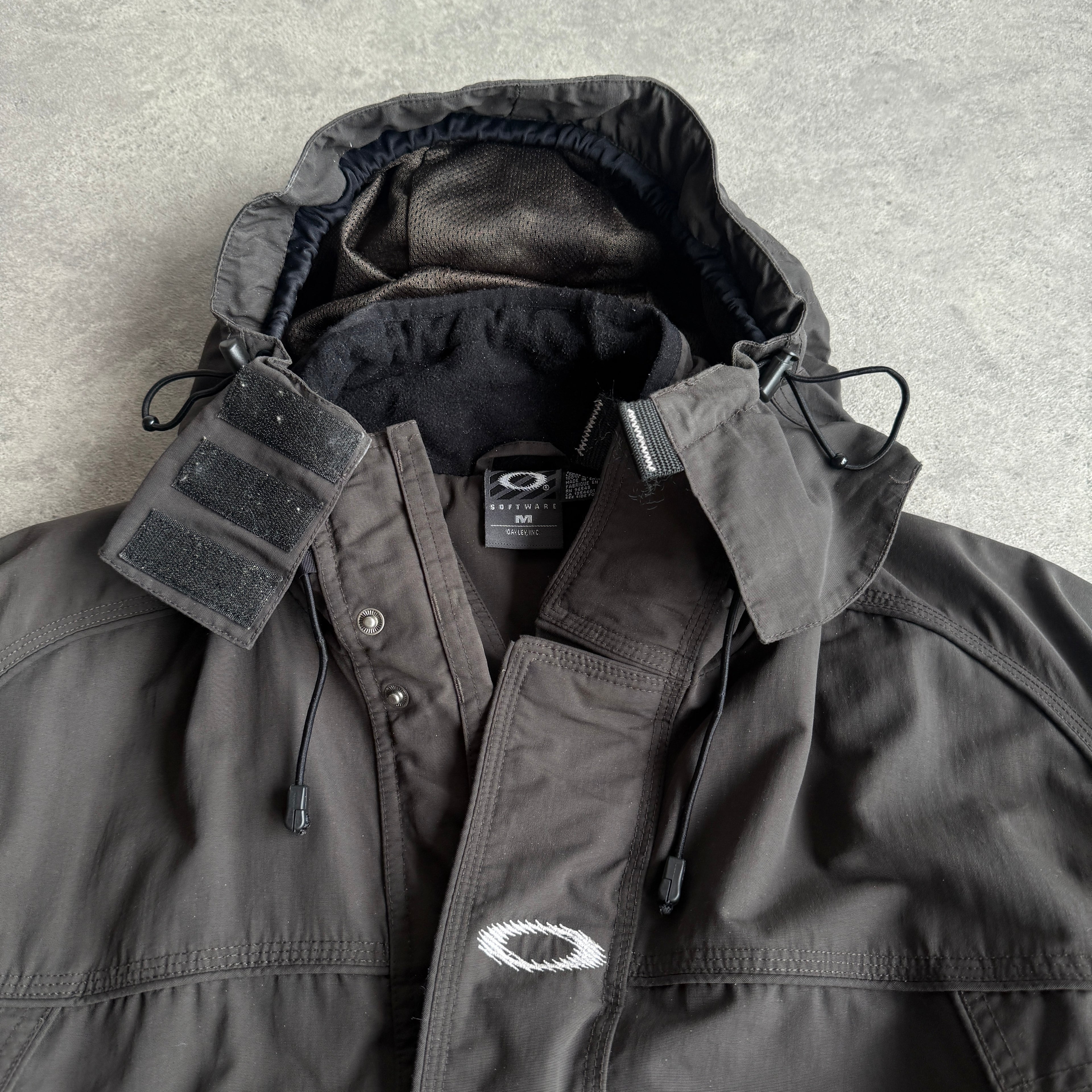 Oakley Software RARE 2000s heavyweight waterproof technical jacket (L)