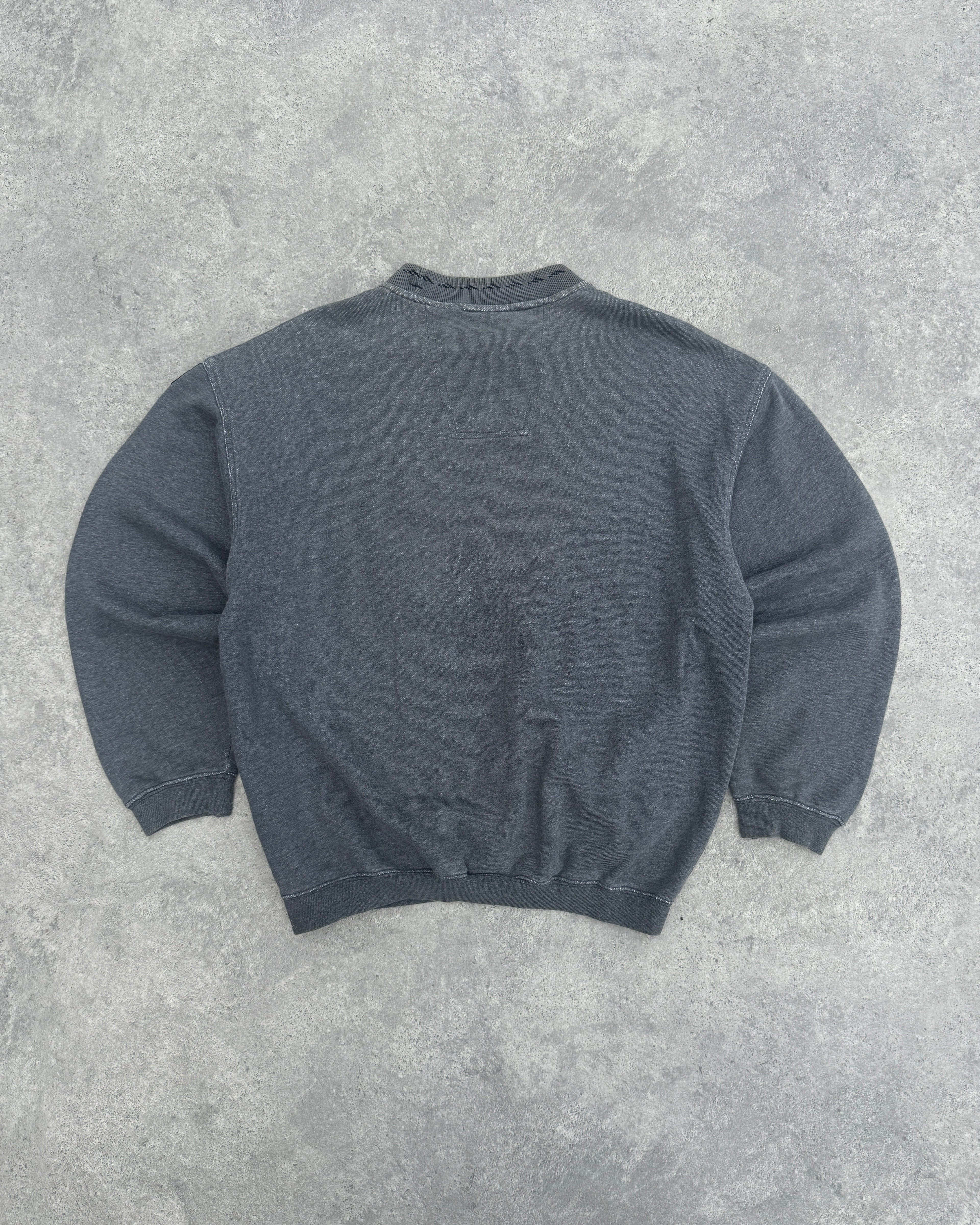 adidas equipment 1990s heavyweight embroidered sweatshirt, sleeve patch detail