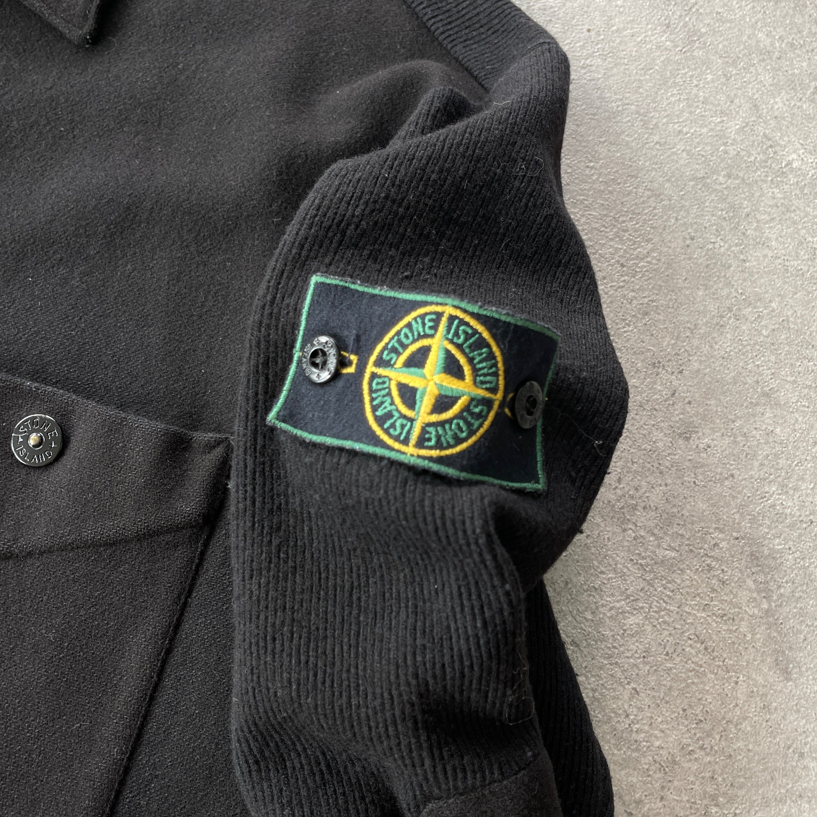 Stone Island RARE A/W 2000 buttom up wool overshirt (XL)