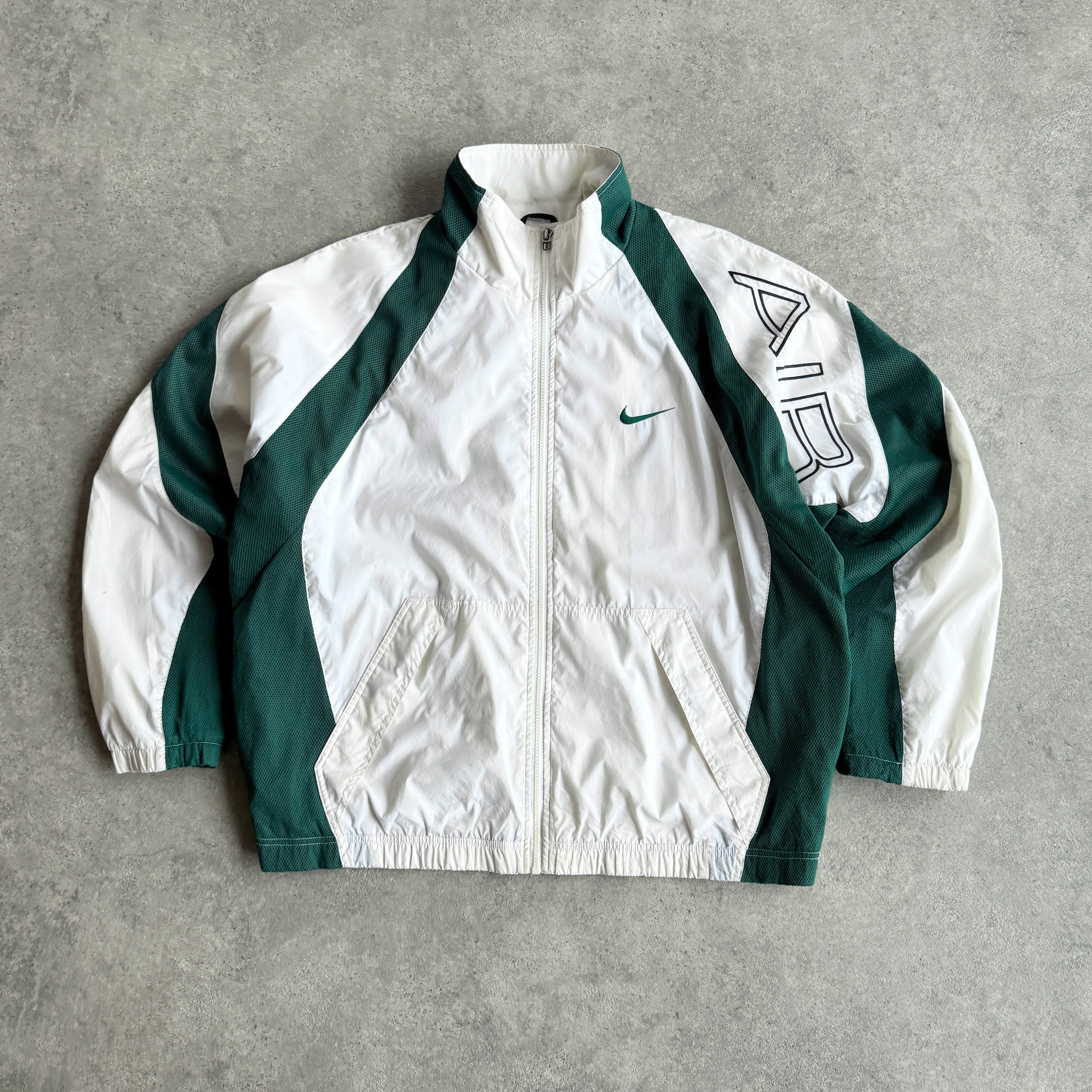 Nike Air 1990s lightweight embroidered swoosh shell jacket (XL)