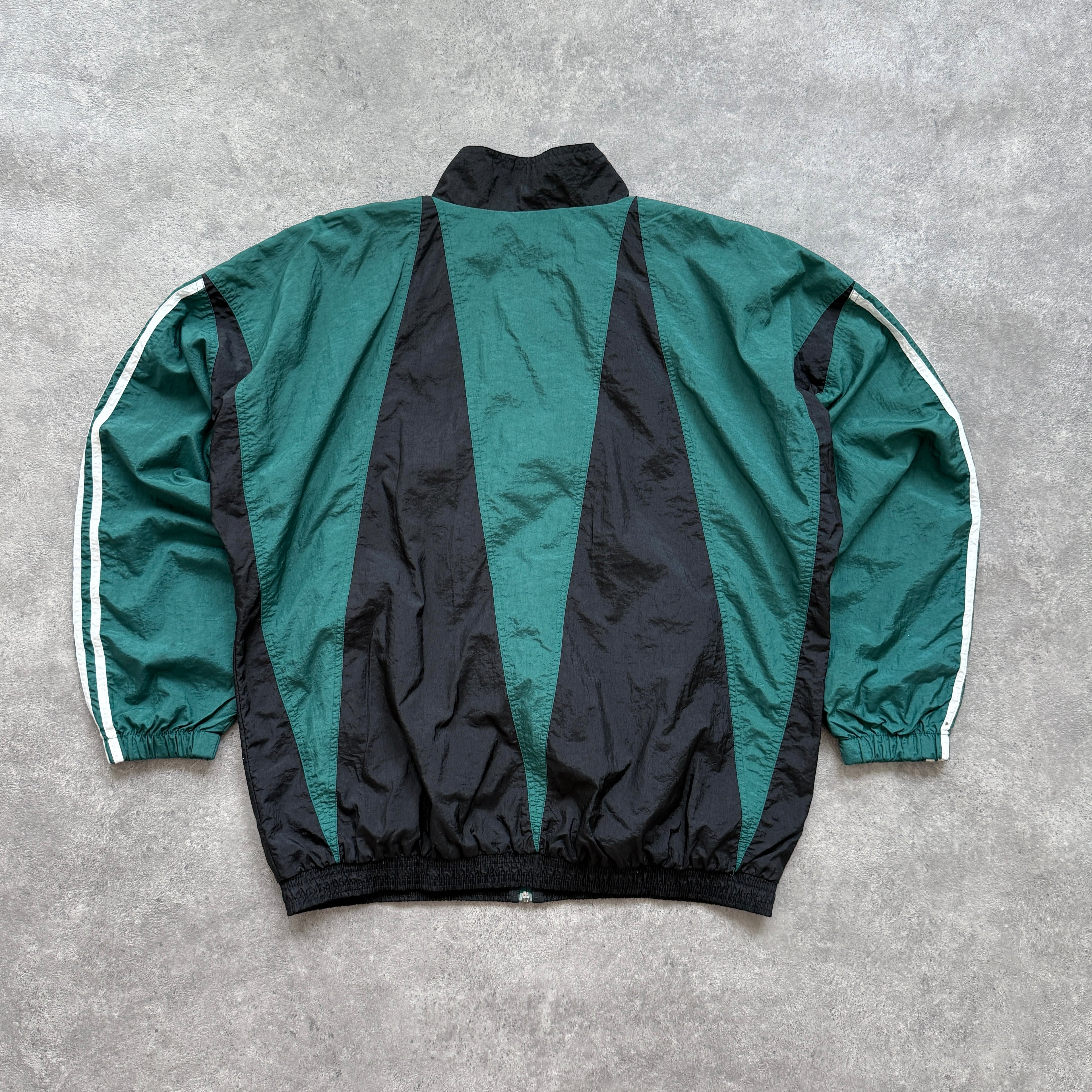 Adidas 1990s lightweight colour block shell jacket (L)