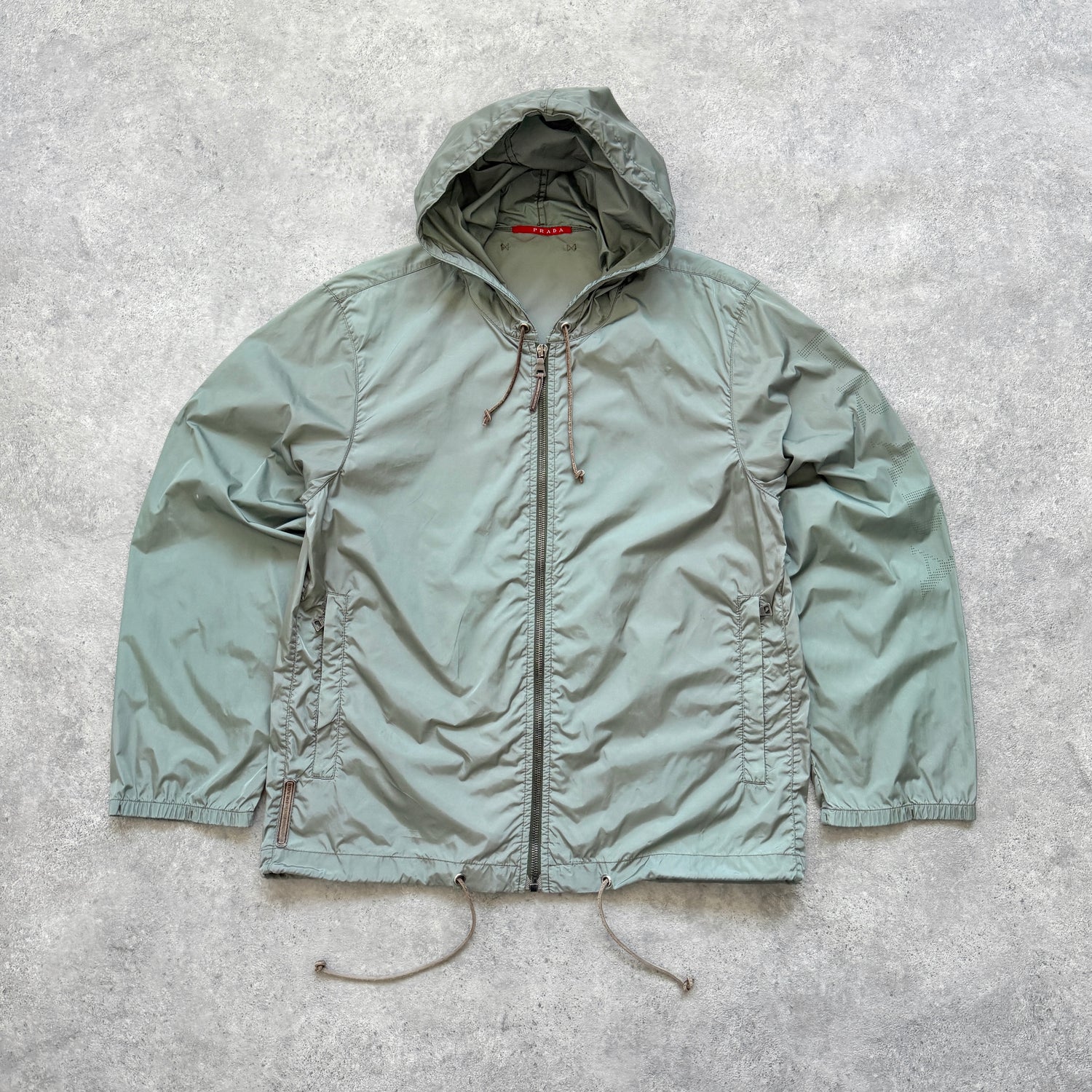 Prada Sport RARE 2000s technical lightweight spellout jacket (S)