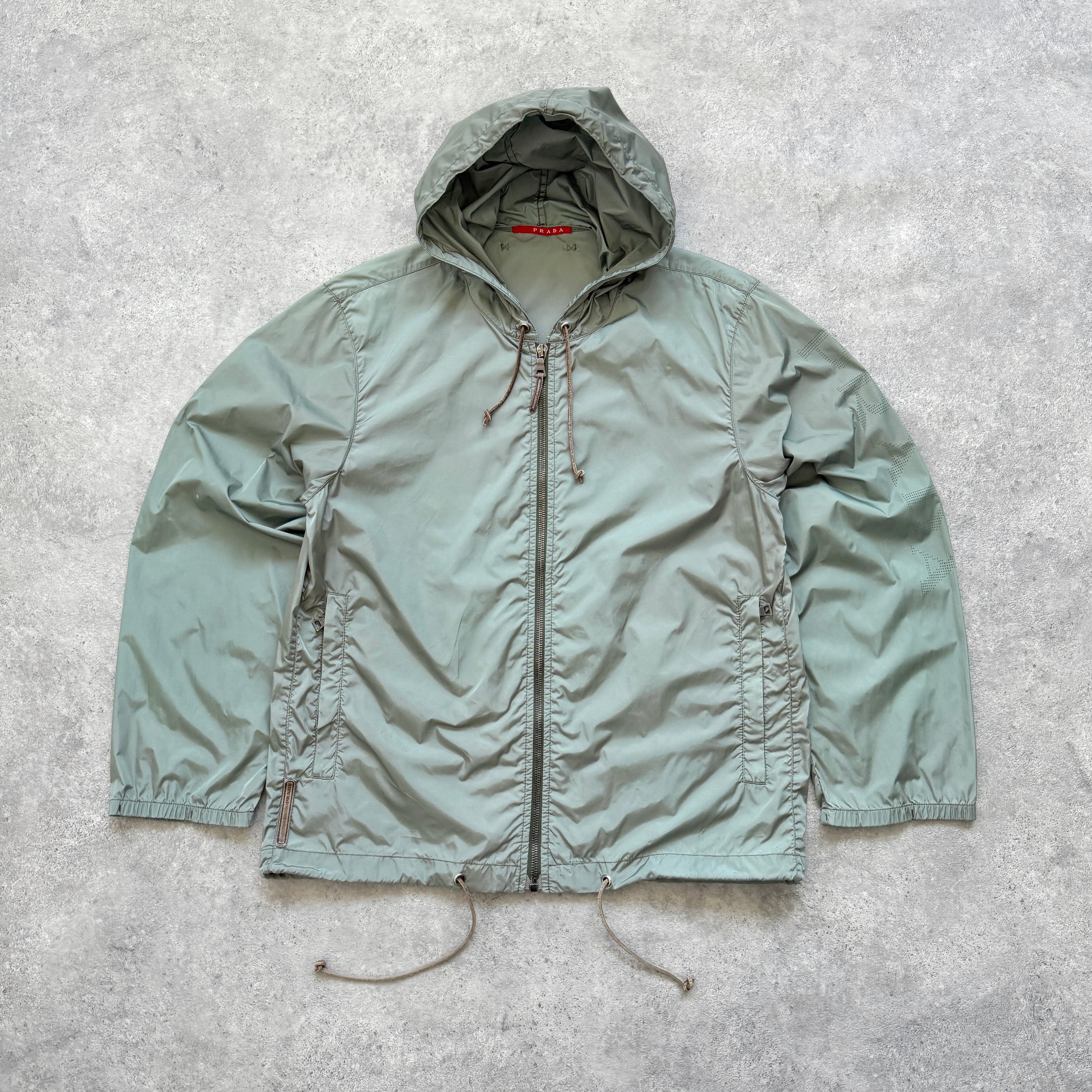 Prada Sport RARE 2000s technical lightweight spellout jacket (S)