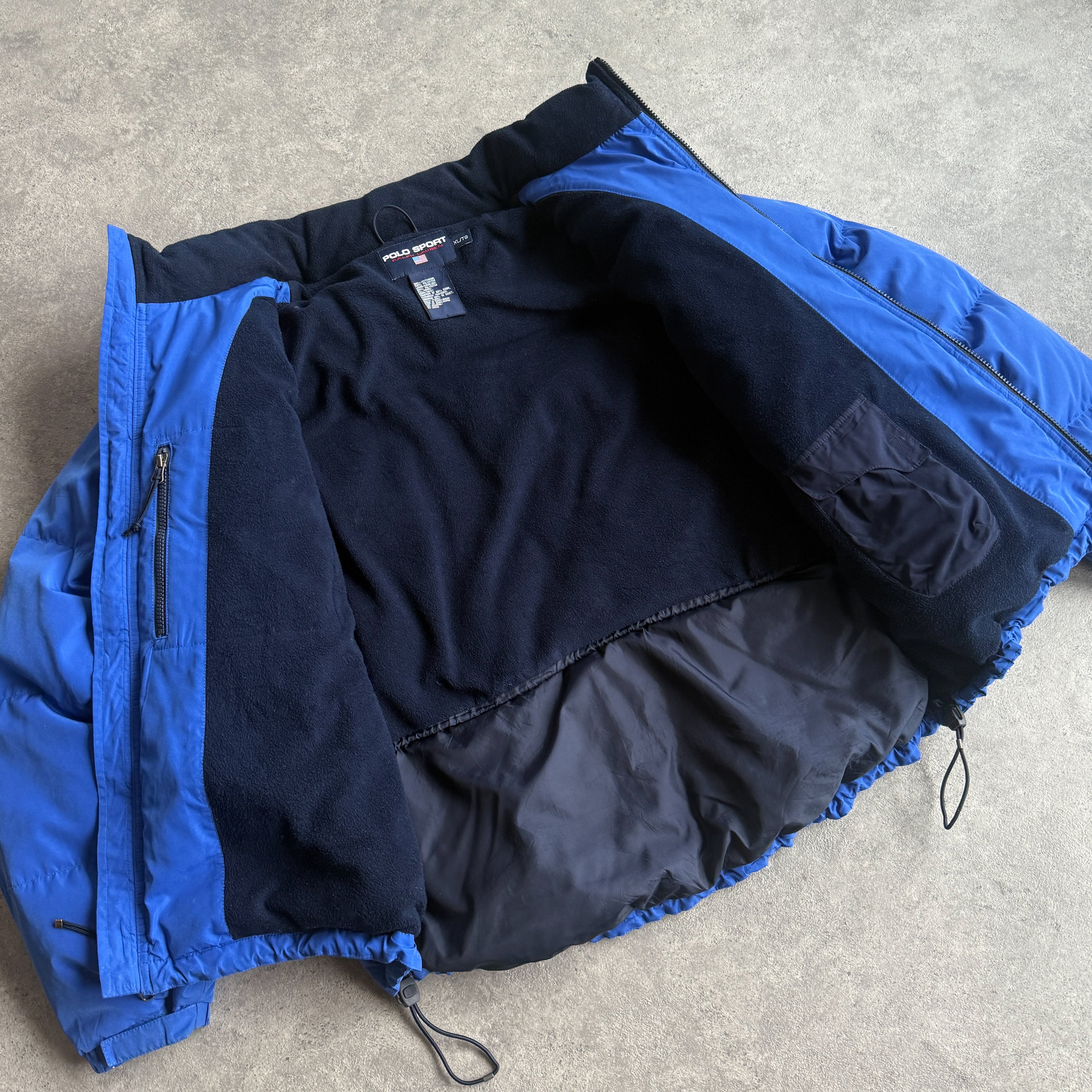 Polo Sport Ralph Lauren RARE 1990s fleece lined puffer jacket (XL)