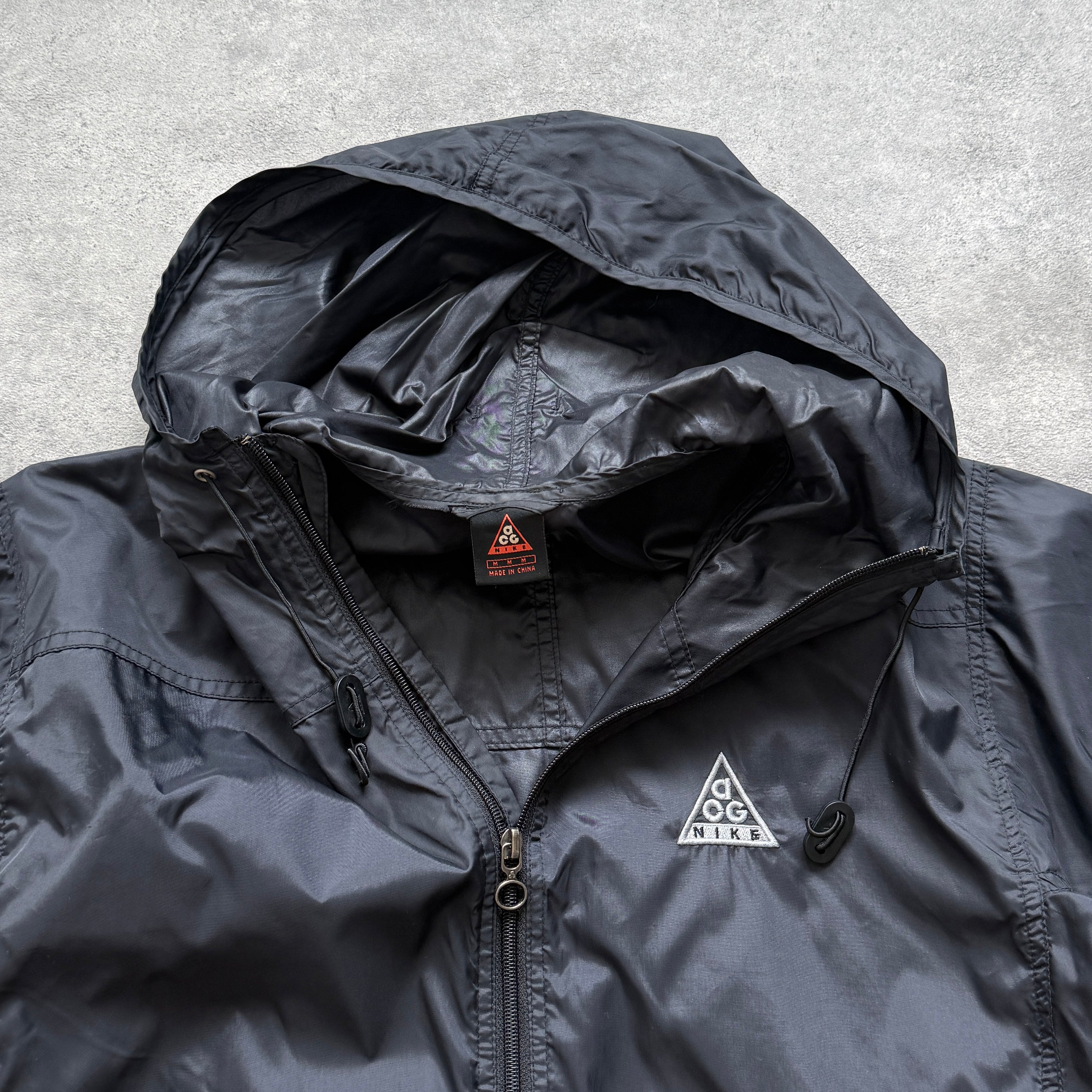 Nike ACG 1990s 1/4 zip technical lightweight shell jacket (M)