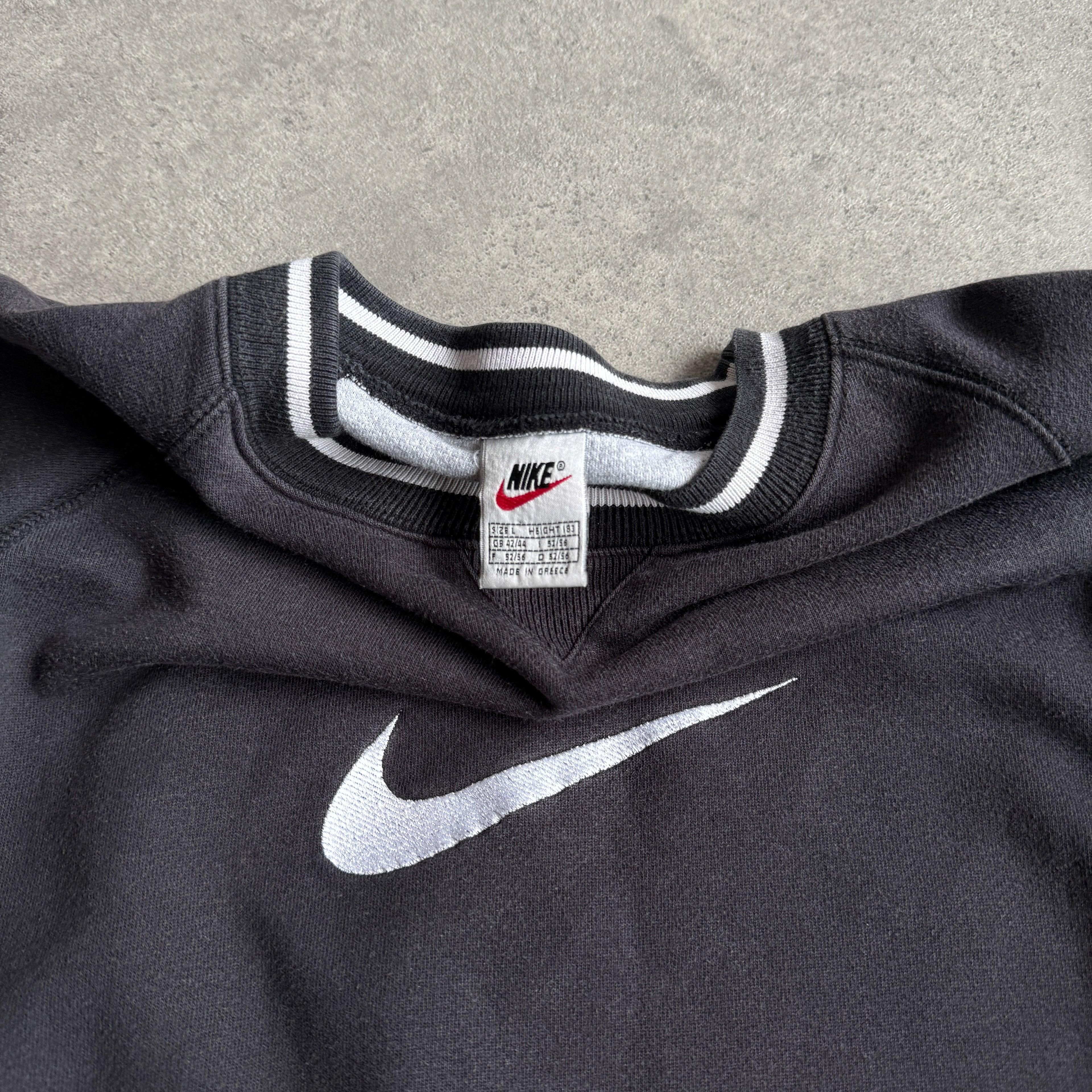 Nike 1990s heavyweight embroidered sweatshirt (L)