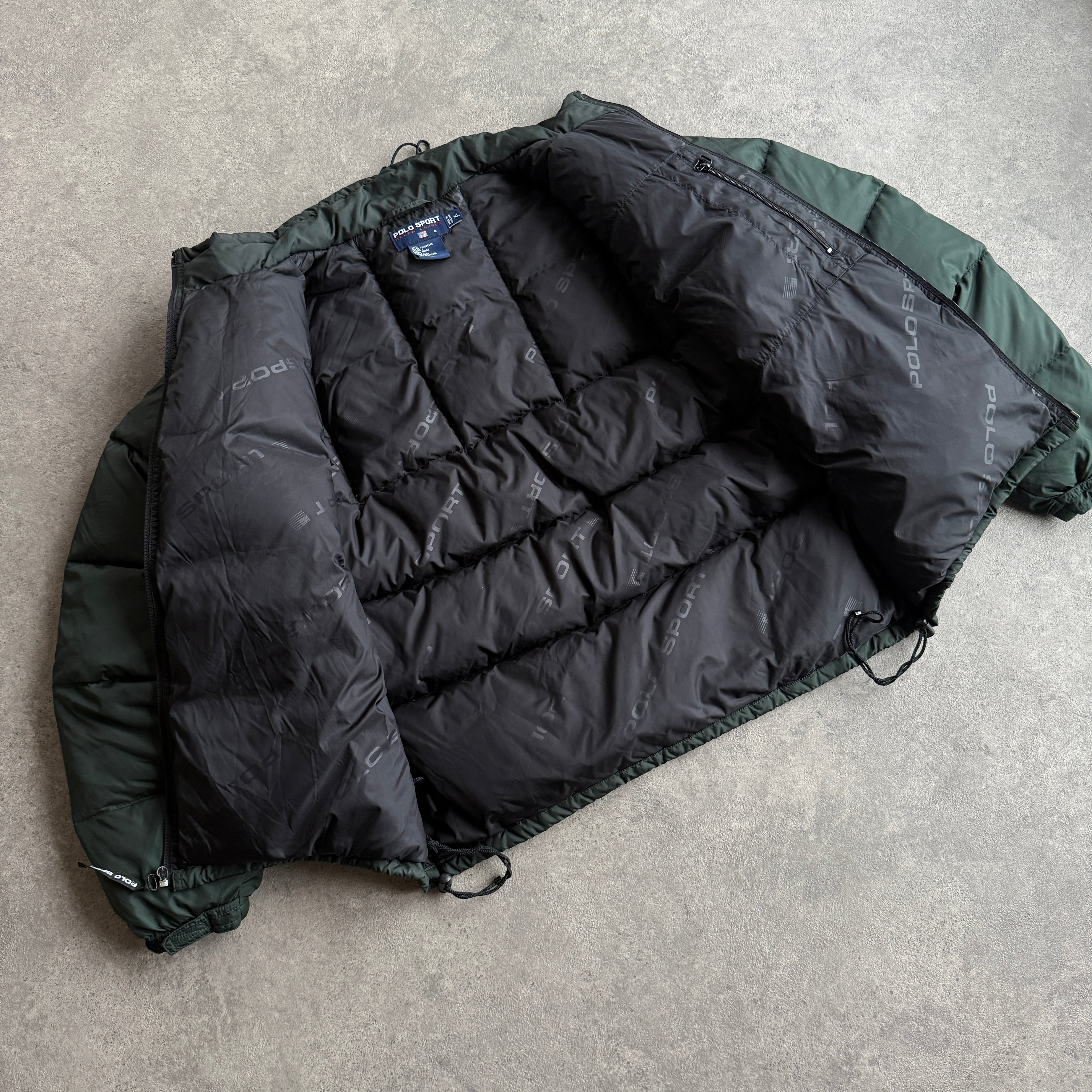 Polo Sport Ralph Lauren 1990s down full technical puffer jacket (XL)