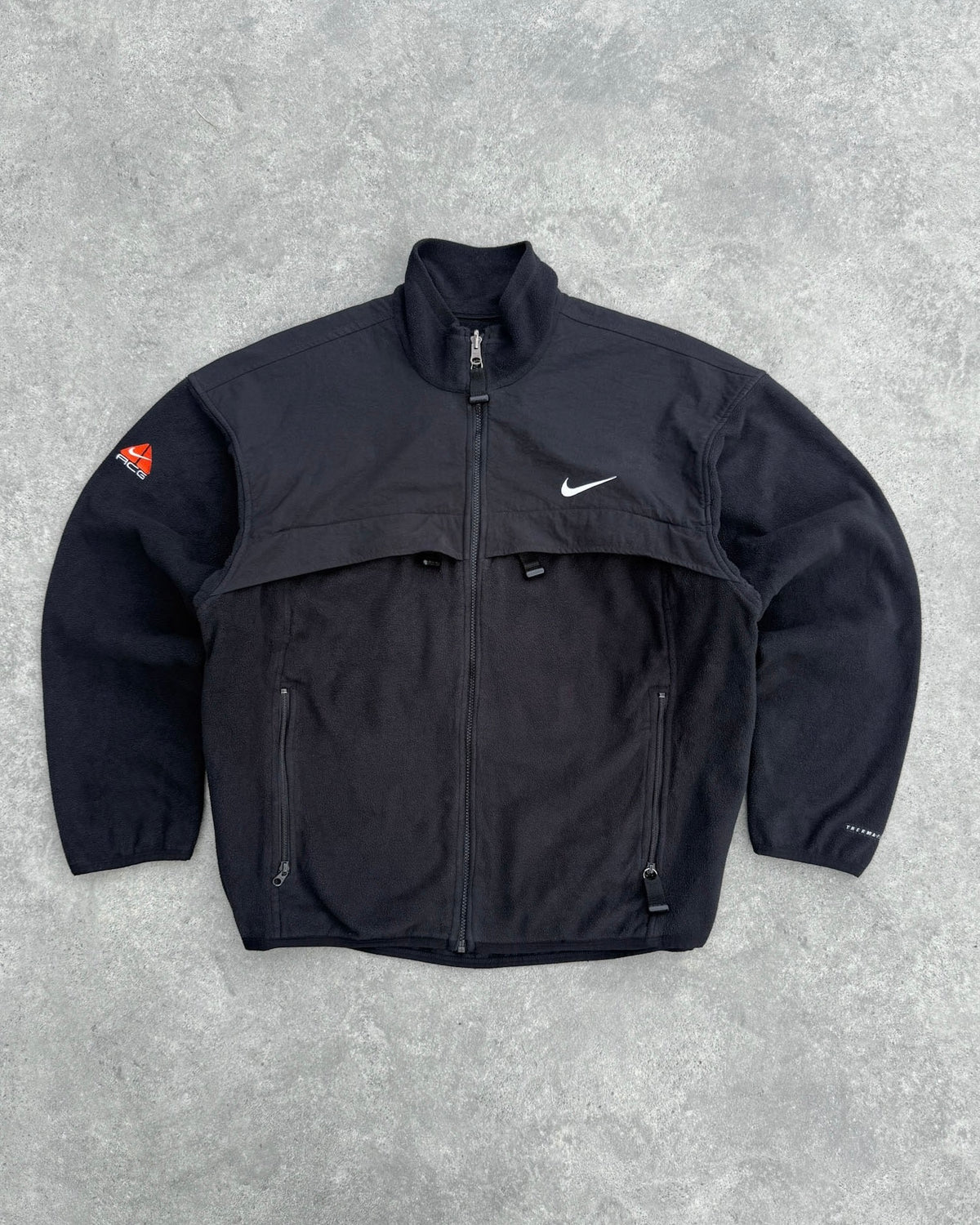 nike acg 1998 polartec heavyweight fleece jacket (l)