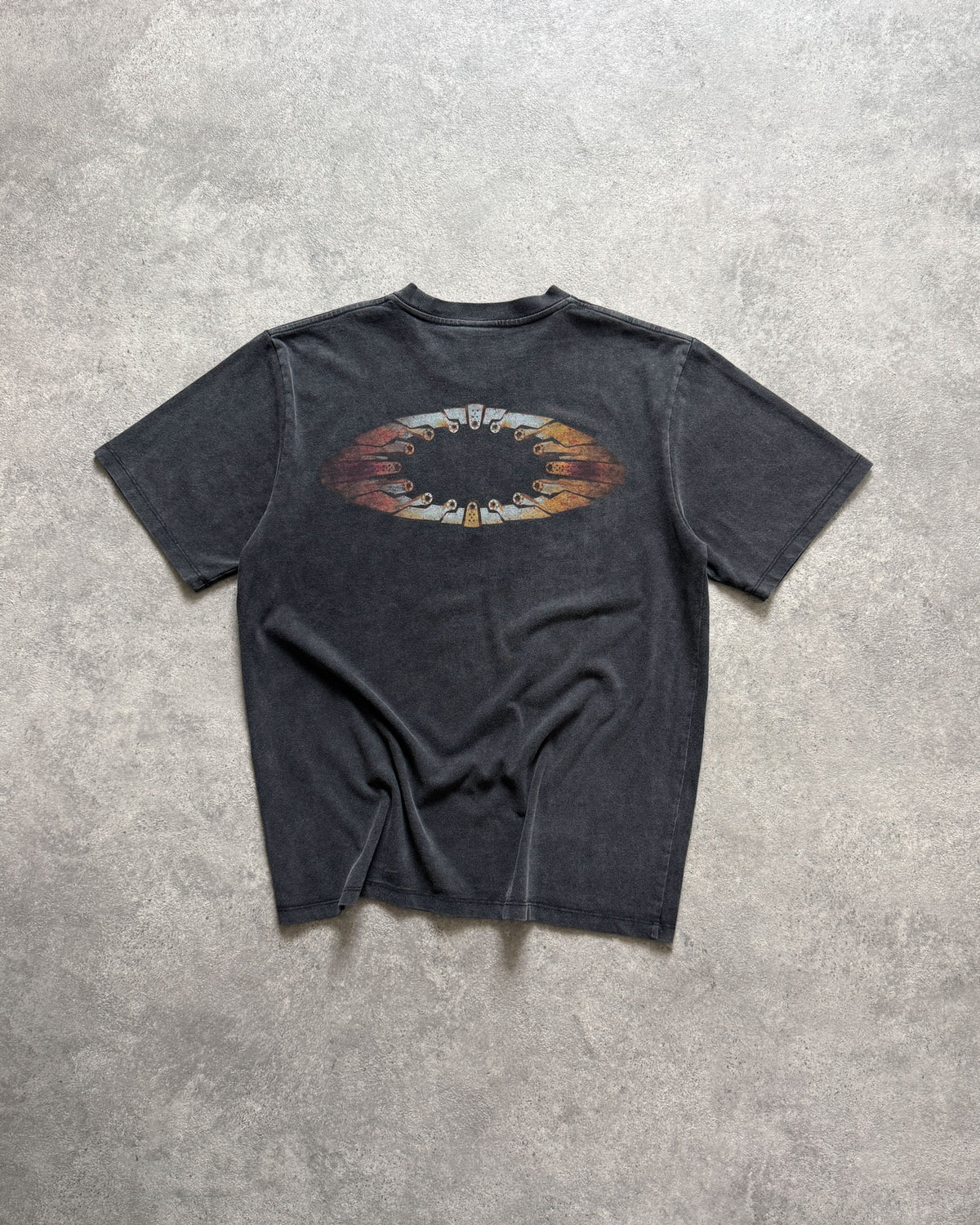 oakley software 2000s heavyweight graphic t-shirt (s)