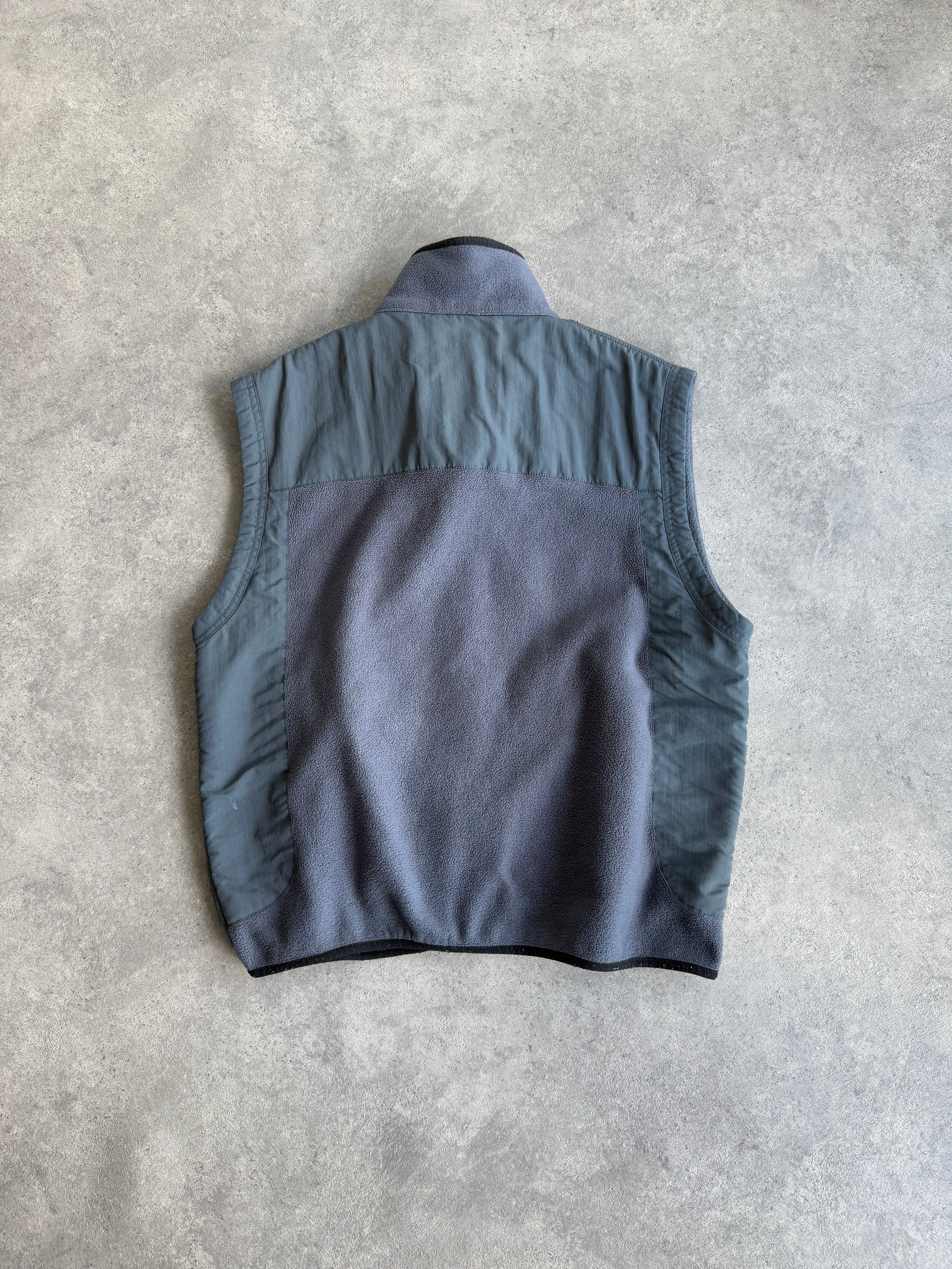 oakley software 2000s technical fleece vest, panel and zip detail