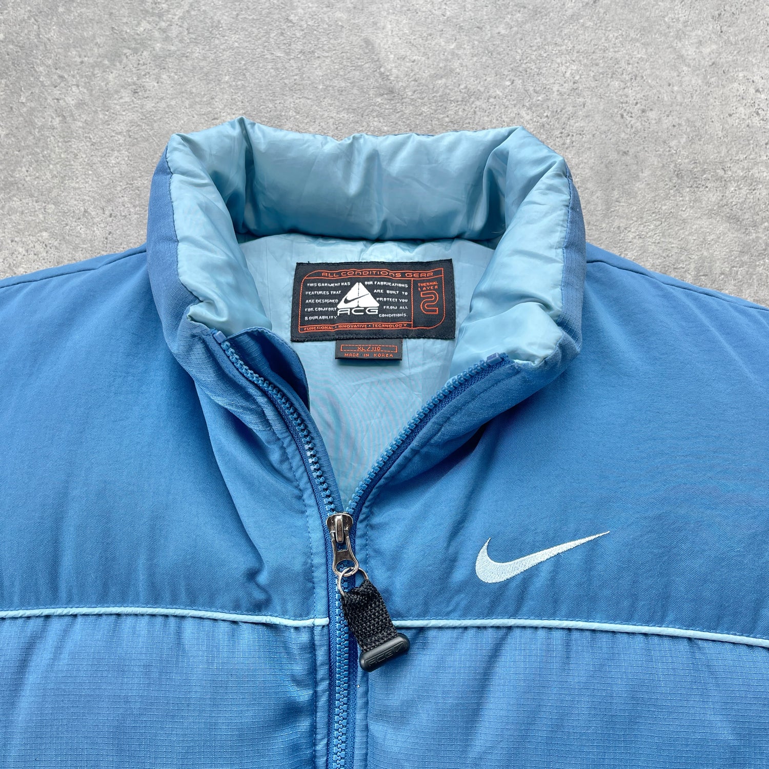 Nike ACG 1990s heavyweight down fill puffer gilet (XL)