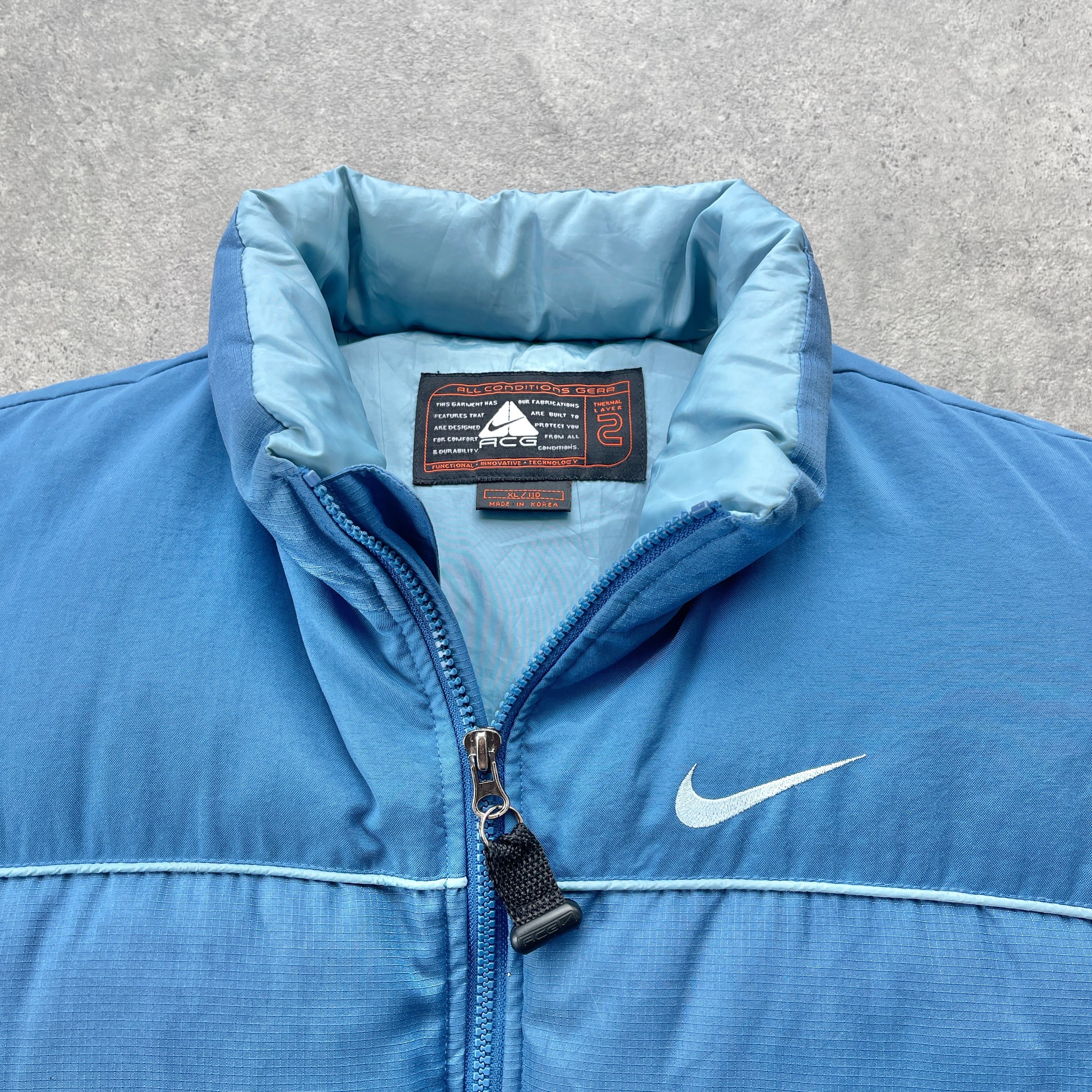 Nike ACG 1990s heavyweight down fill puffer gilet (XL)