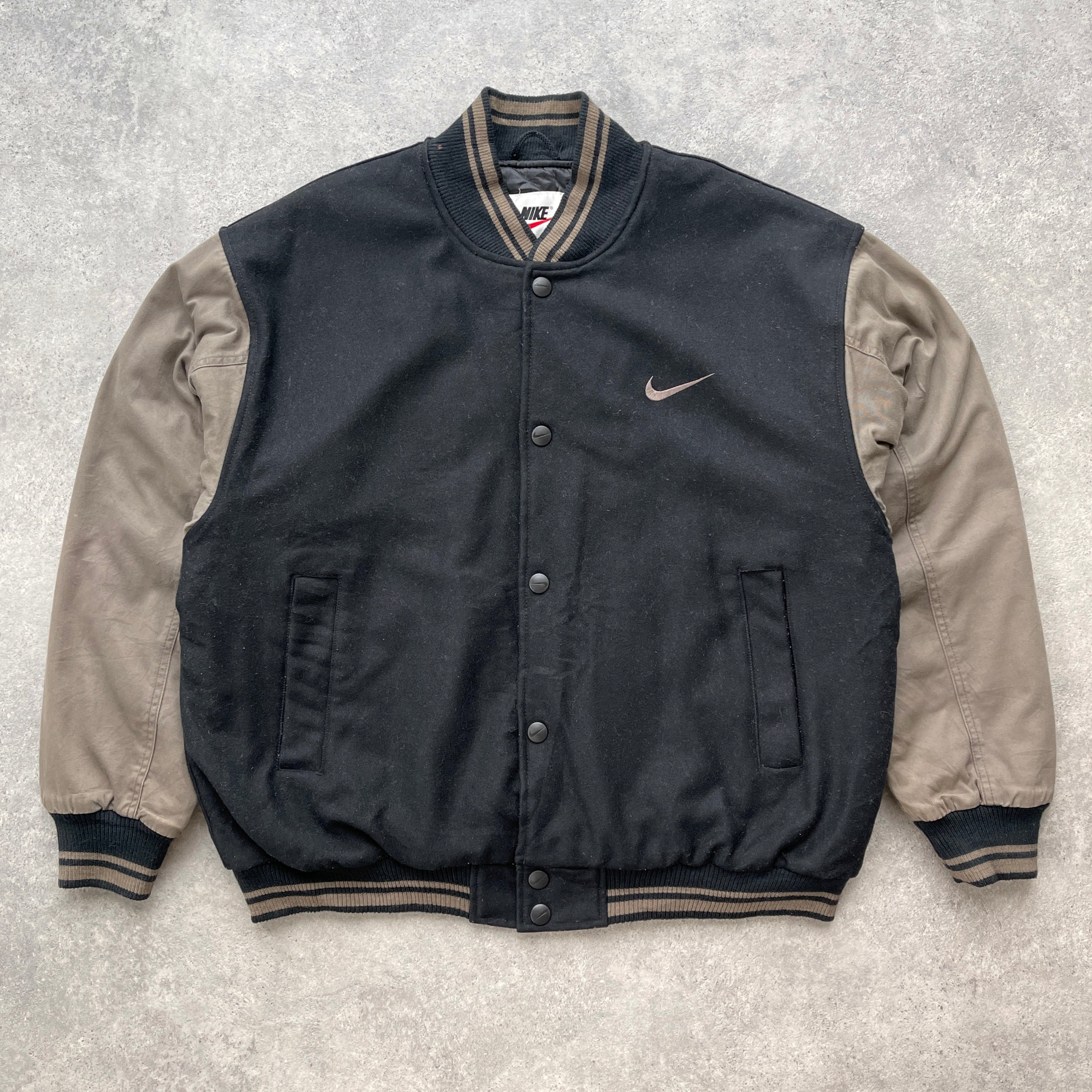 Nike RARE 1990s heavyweight bomber varsity jacket (XL)