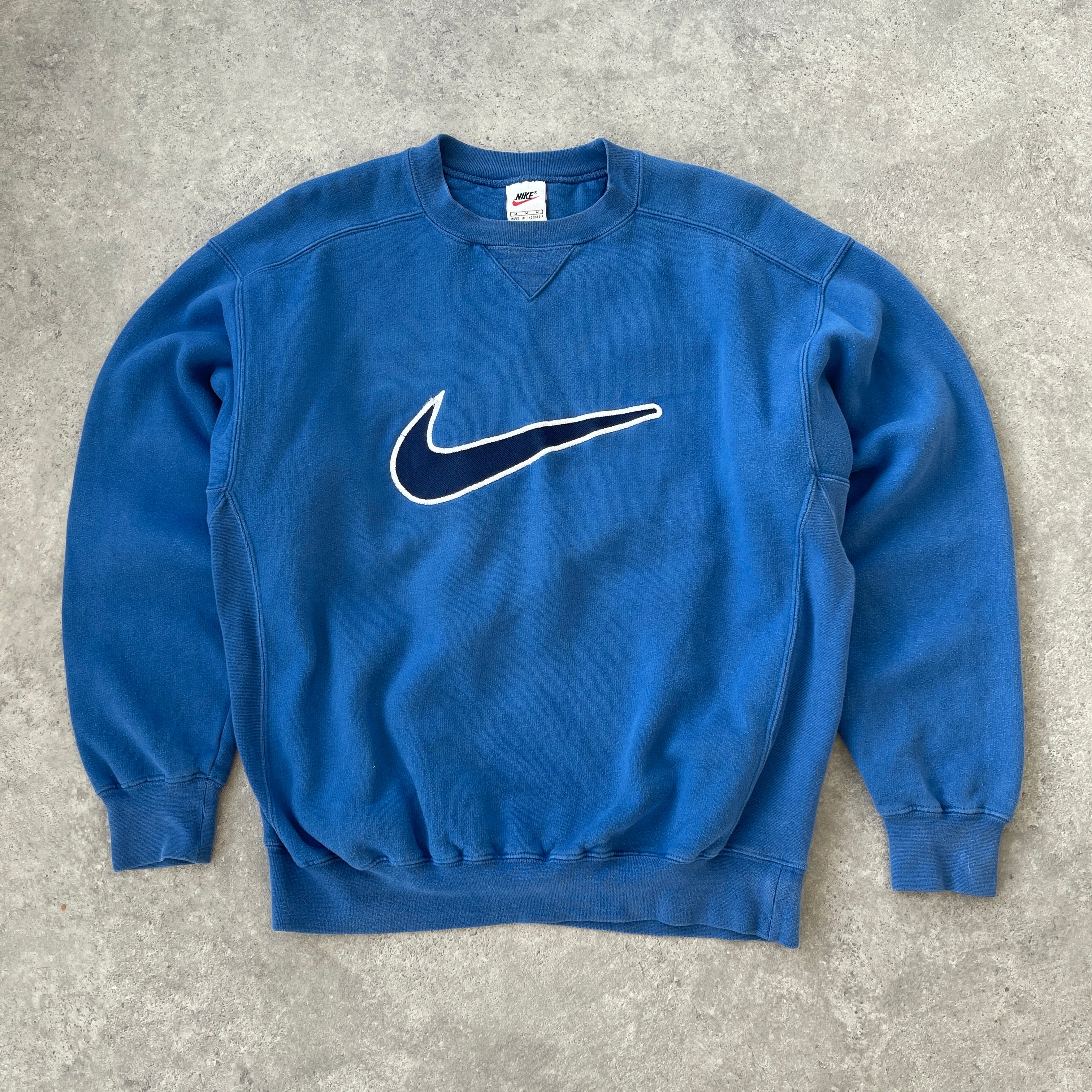 Nike RARE 1990s heavyweight embroidered sweatshirt (M)