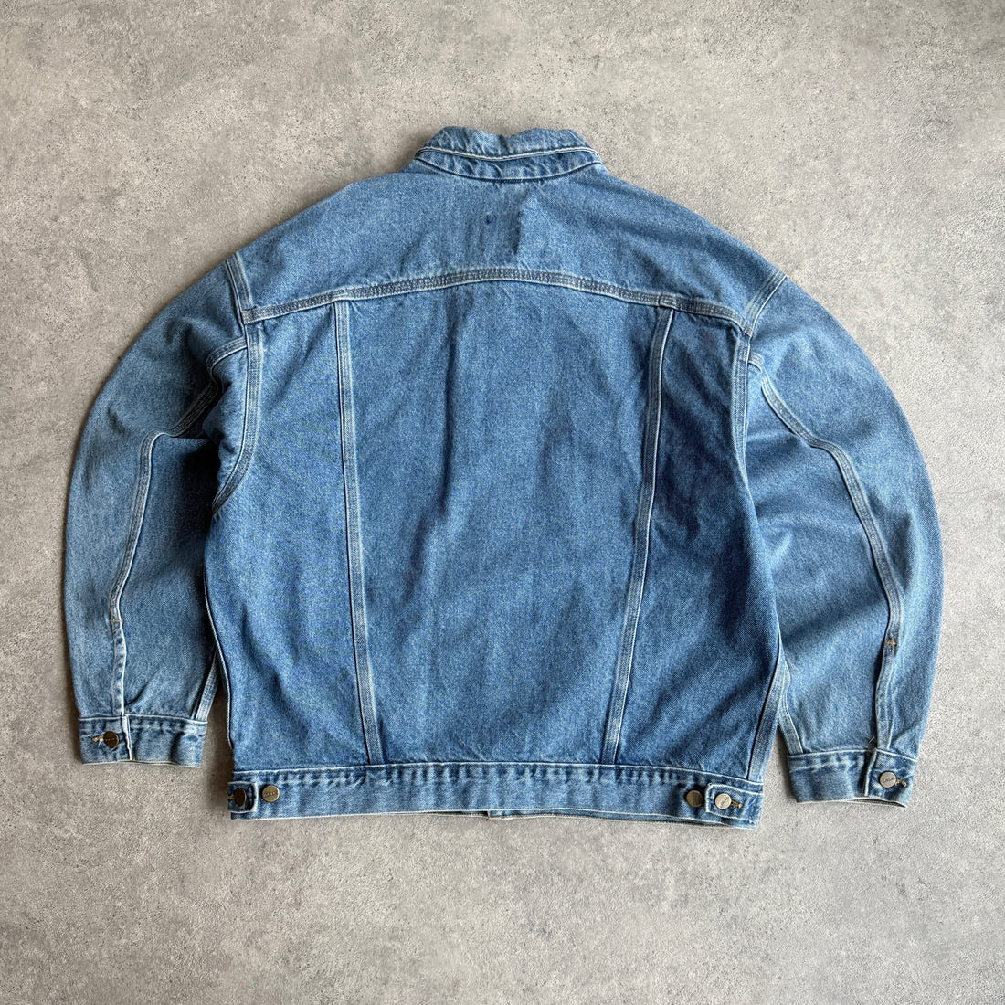 Carhartt 1990s J12DST heavyweight denim Chore jacket (L)