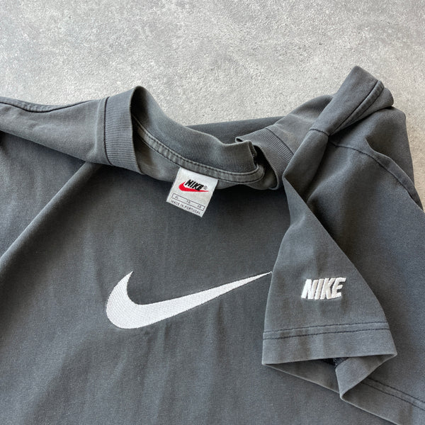 Nike 1990s heavyweight embroidered spellout t-shirt (L)