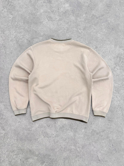 nike 2000s heavyweight embroidered swoosh logo sweatshirt (m)