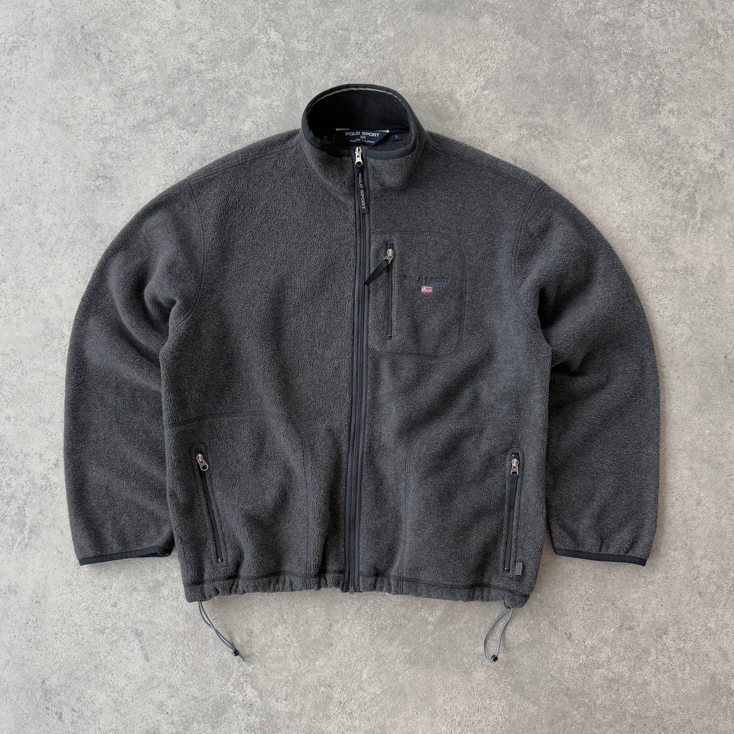 Polo Sport Ralph Lauren 1990s heavyweight polartec fleece jacket (L)