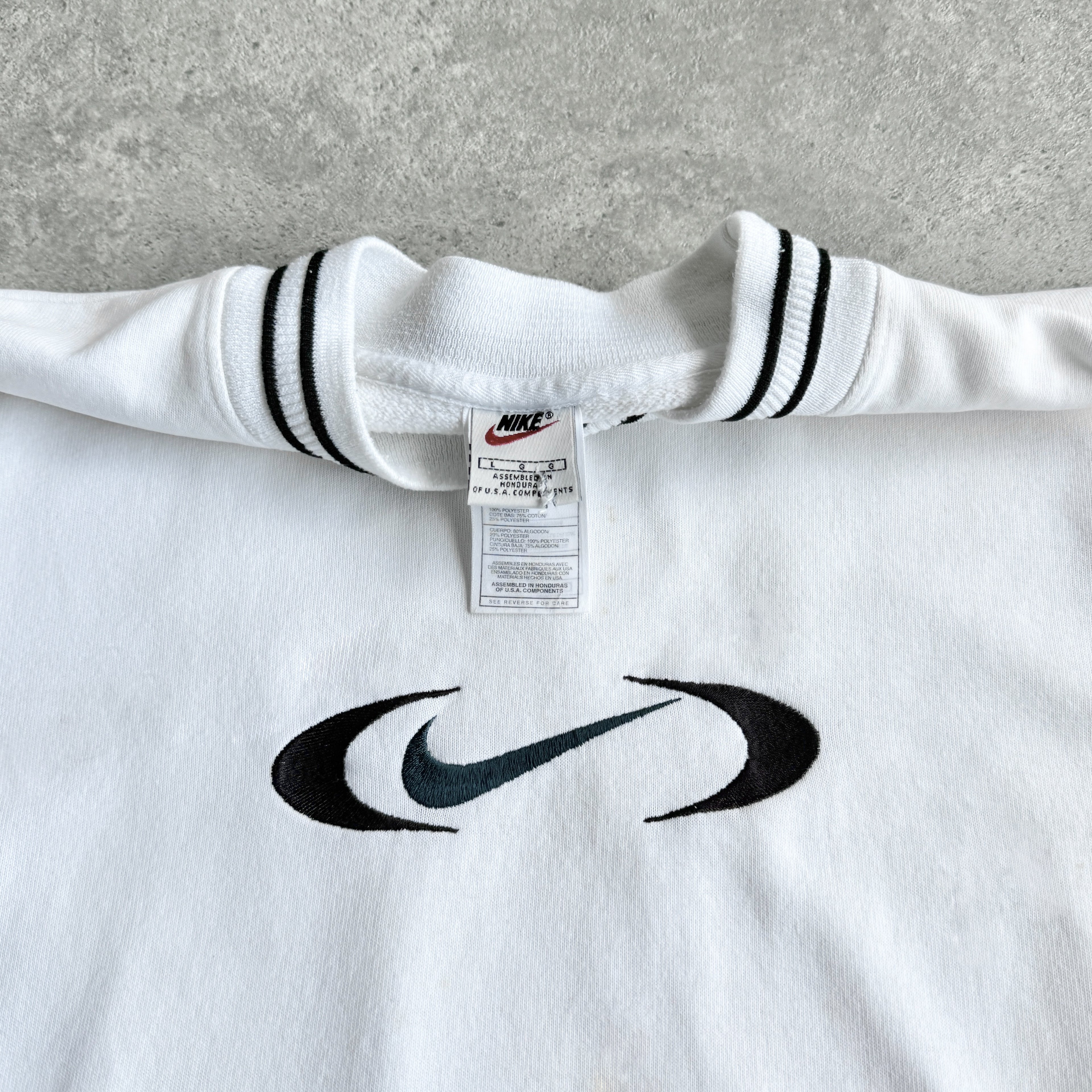 Nike 1990s heavyweight embroidered sweatshirt (L)