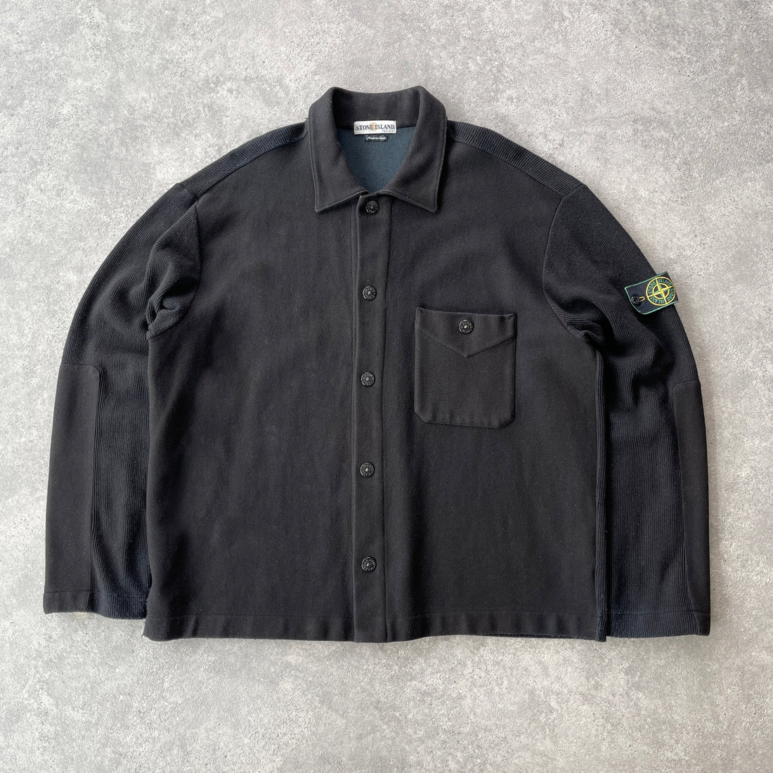 Stone Island RARE A/W 2000 buttom up wool overshirt (XL)