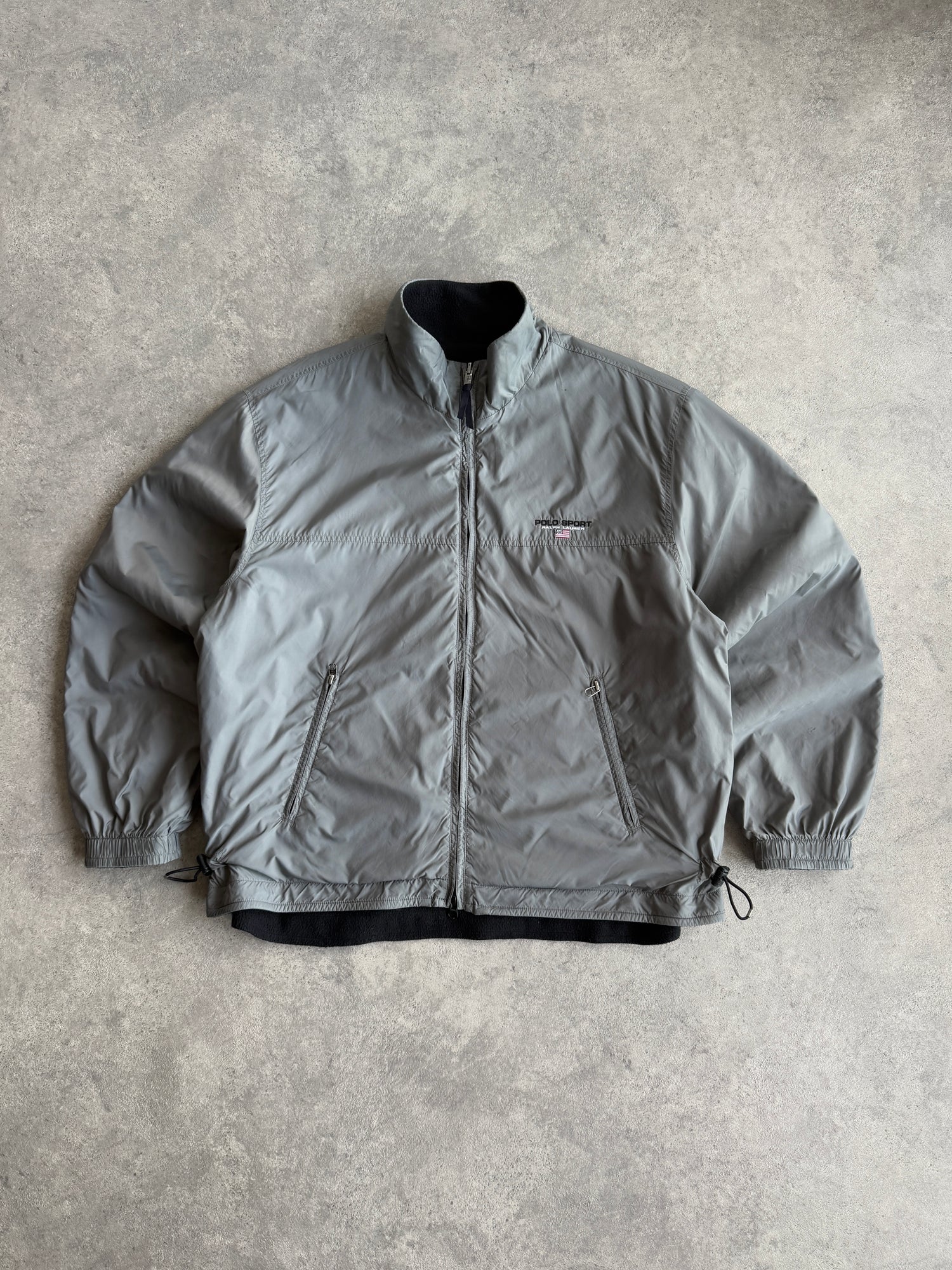 polo sport ralph lauren 1990s reversible technical fleece (xl)