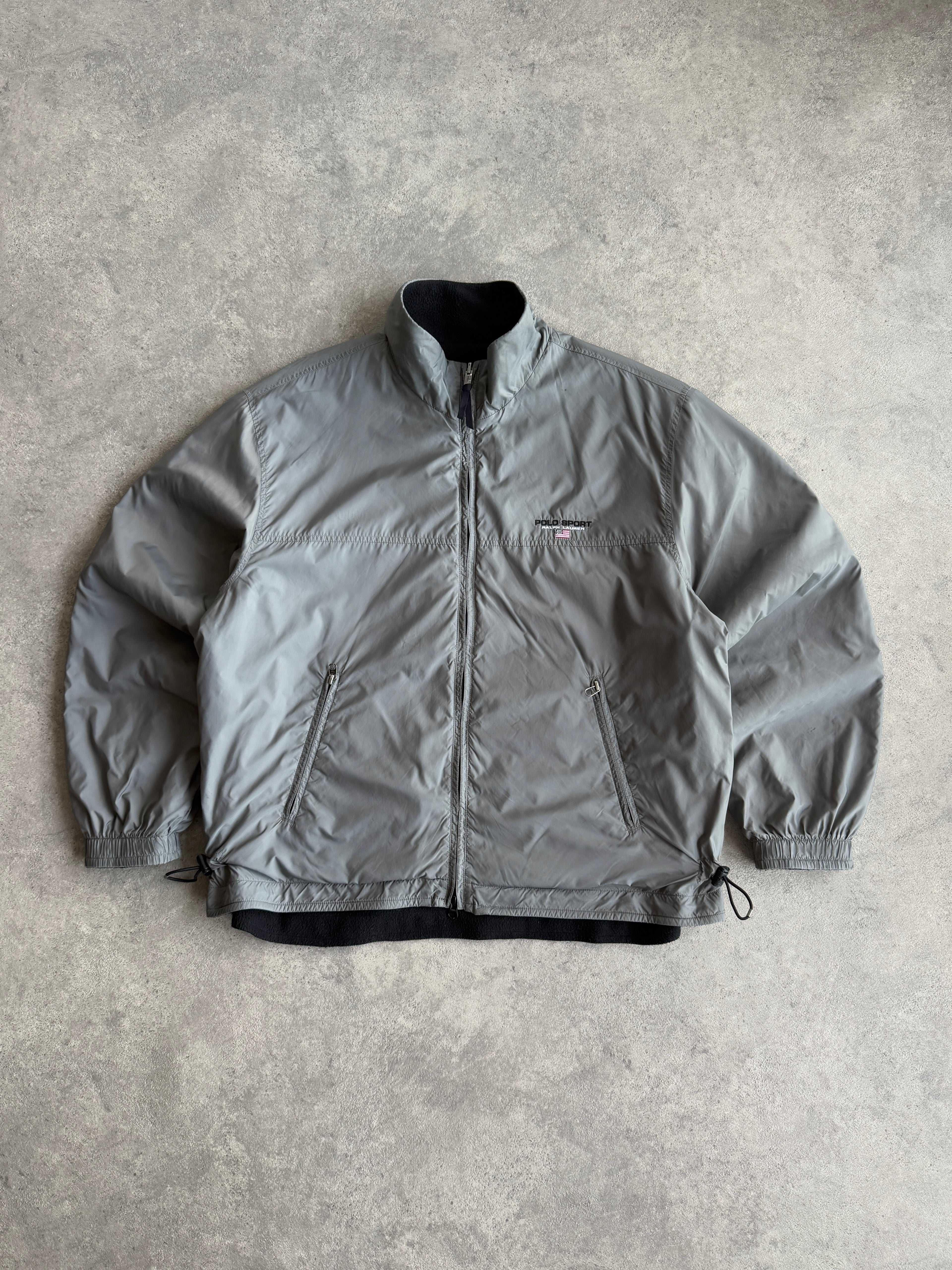 polo sport ralph lauren 1990s reversible technical fleece (xl)