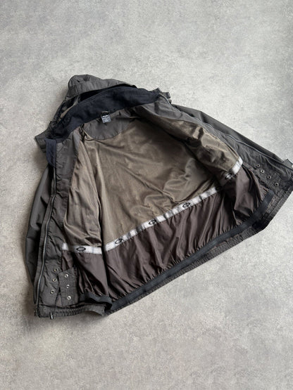 oakley software 2000s heavyweight technical jacket, zip and cuff detail