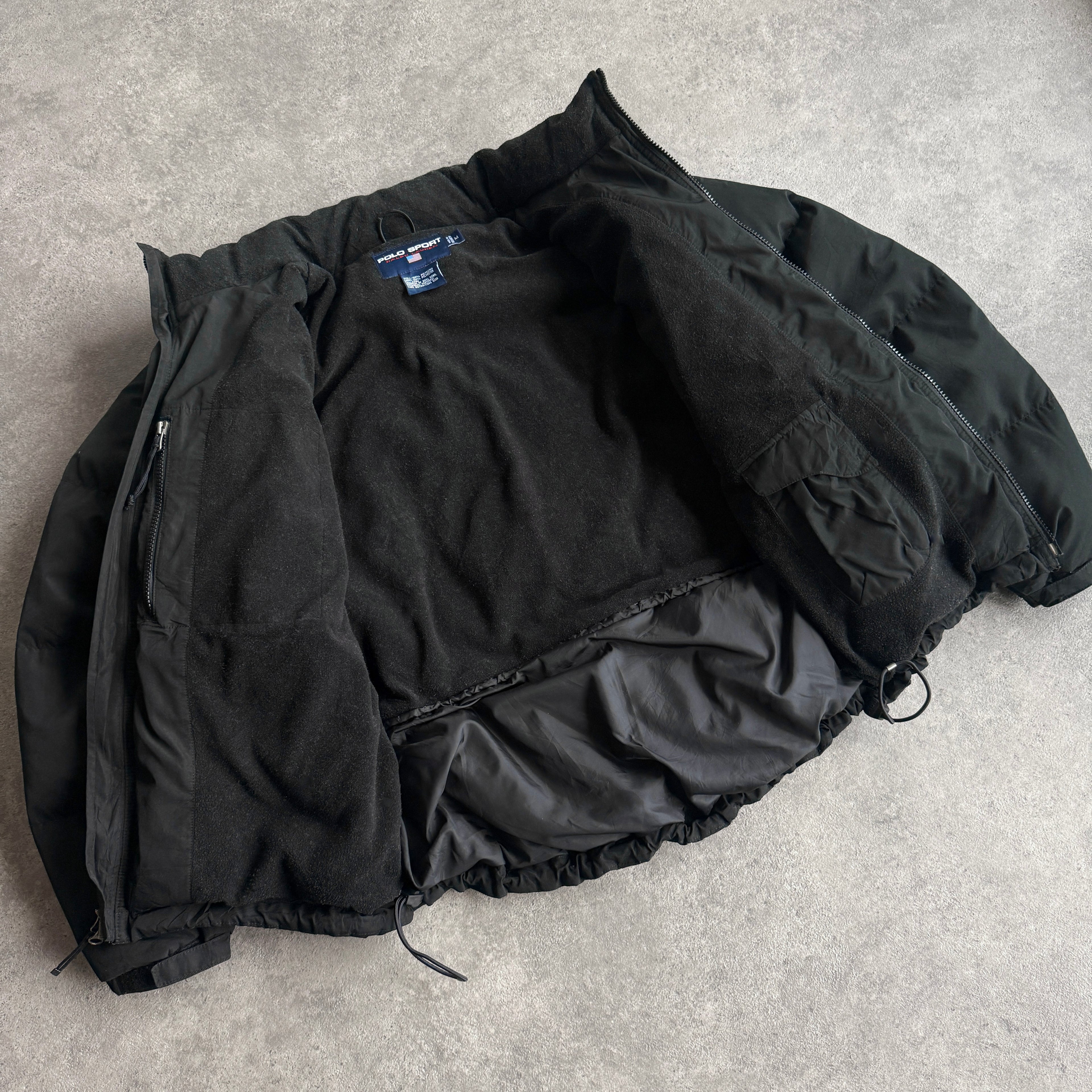 Polo Sport Ralph Lauren RARE 1990s fleece lined down filled puffer jacket (M)
